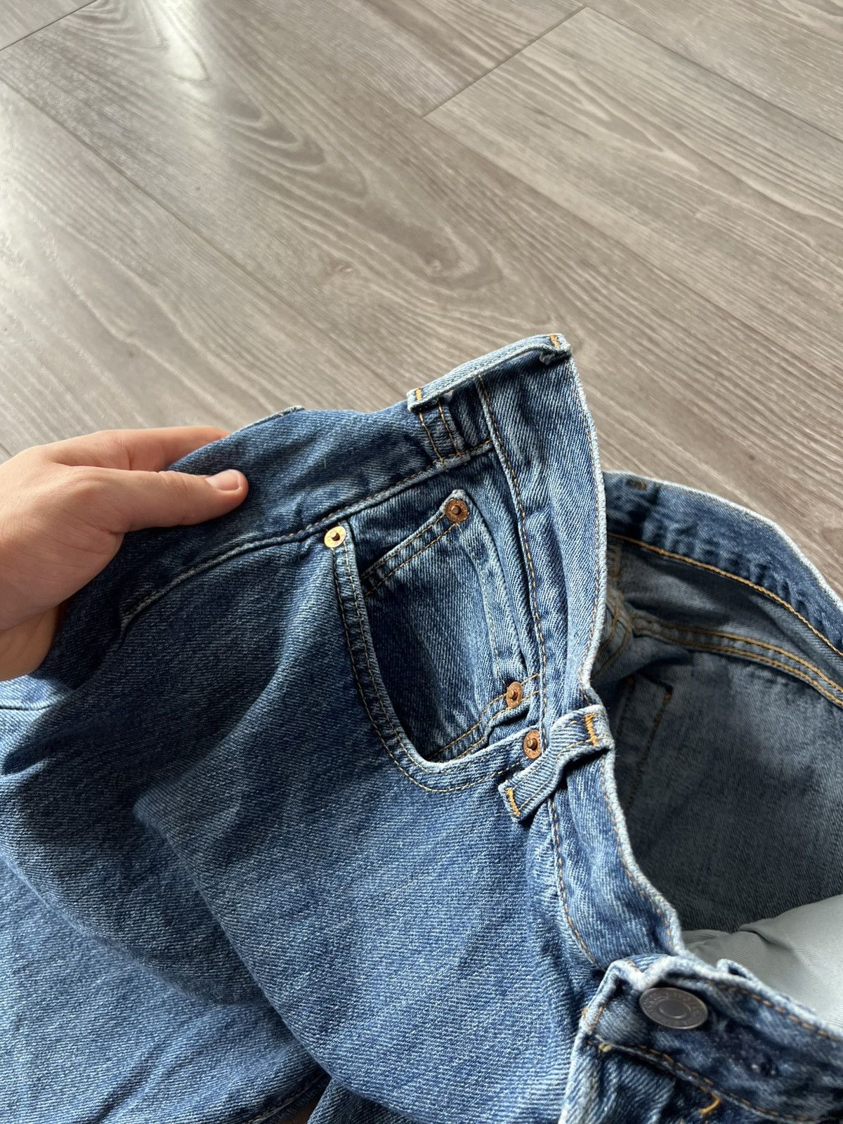 Levi's ‼️LEVIS PREMIUM Quality 501 Salvage DENIM Classic Jeans‼️ Size US 32 / EU 48 - 16 Thumbnail