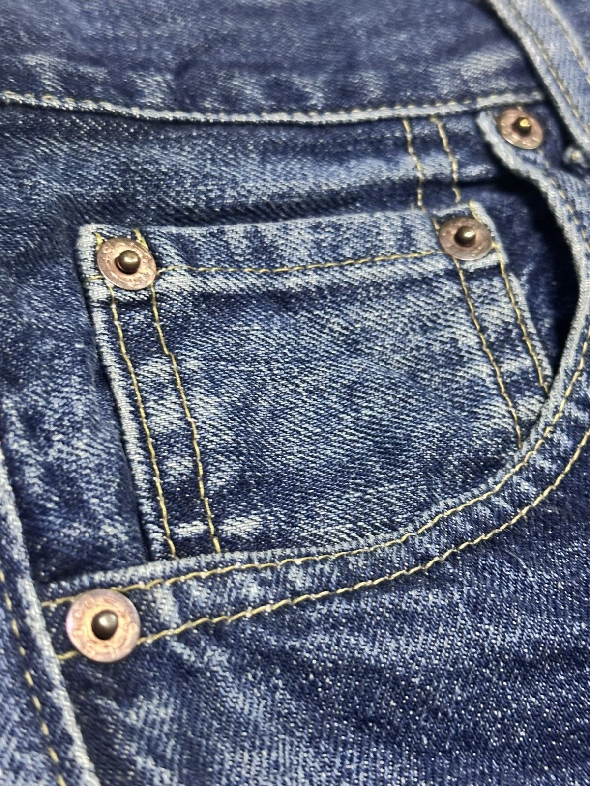 Levi's Levis Vintage Big E BuckleBack Rare Drop Selvedge Faded Size US 32 / EU 48 - 15 Thumbnail