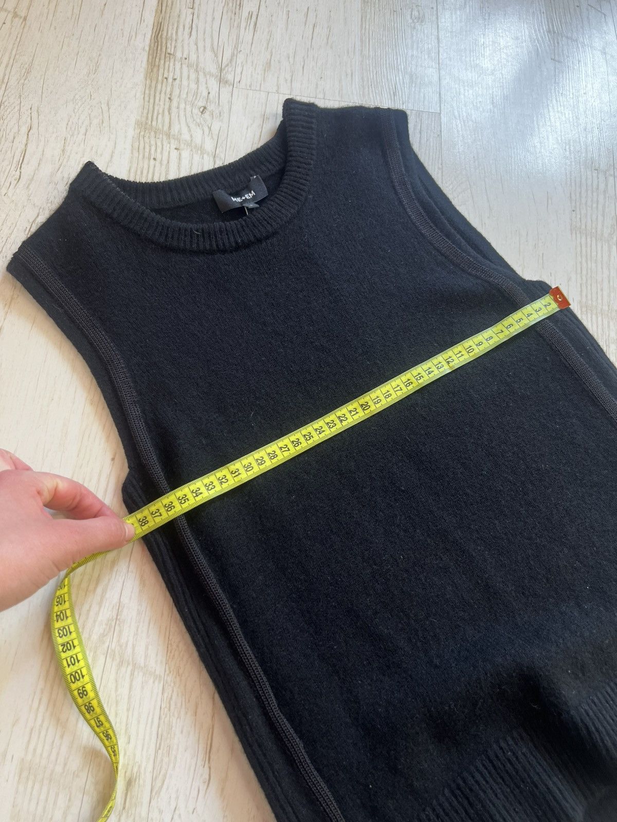 ME+EM ME+EM Wool Cashmere Sleeveless Knit Vest Black Size S Size S / US 4 / IT 40 - 9 Thumbnail