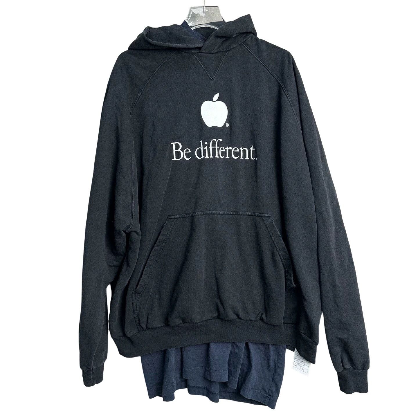 Balenciaga UNRELEASED Be Different Apple Hoodie Oversized Size 1/2