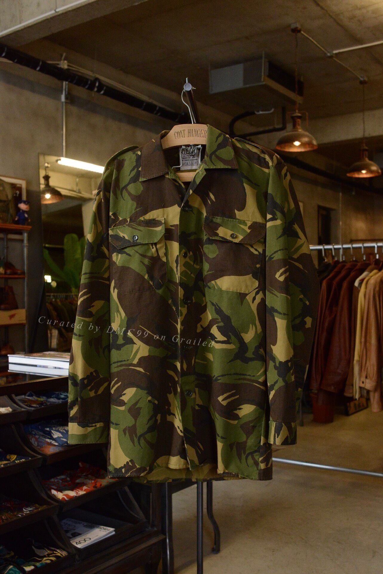 Vintage Vintage 1990s Dutch Military Camo Shirt Size US L / EU 52-54 / 3 - 1 Thumbnail
