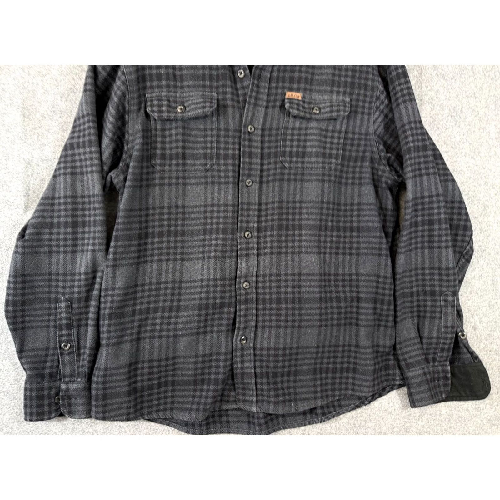 Orvis Orvis Shirt Jacket Mens XL Gray Flannel Plaid Button Up Long Sleeve Flap Pocket Outdoor Size US XL / EU 56 / 4 - 4 Thumbnail