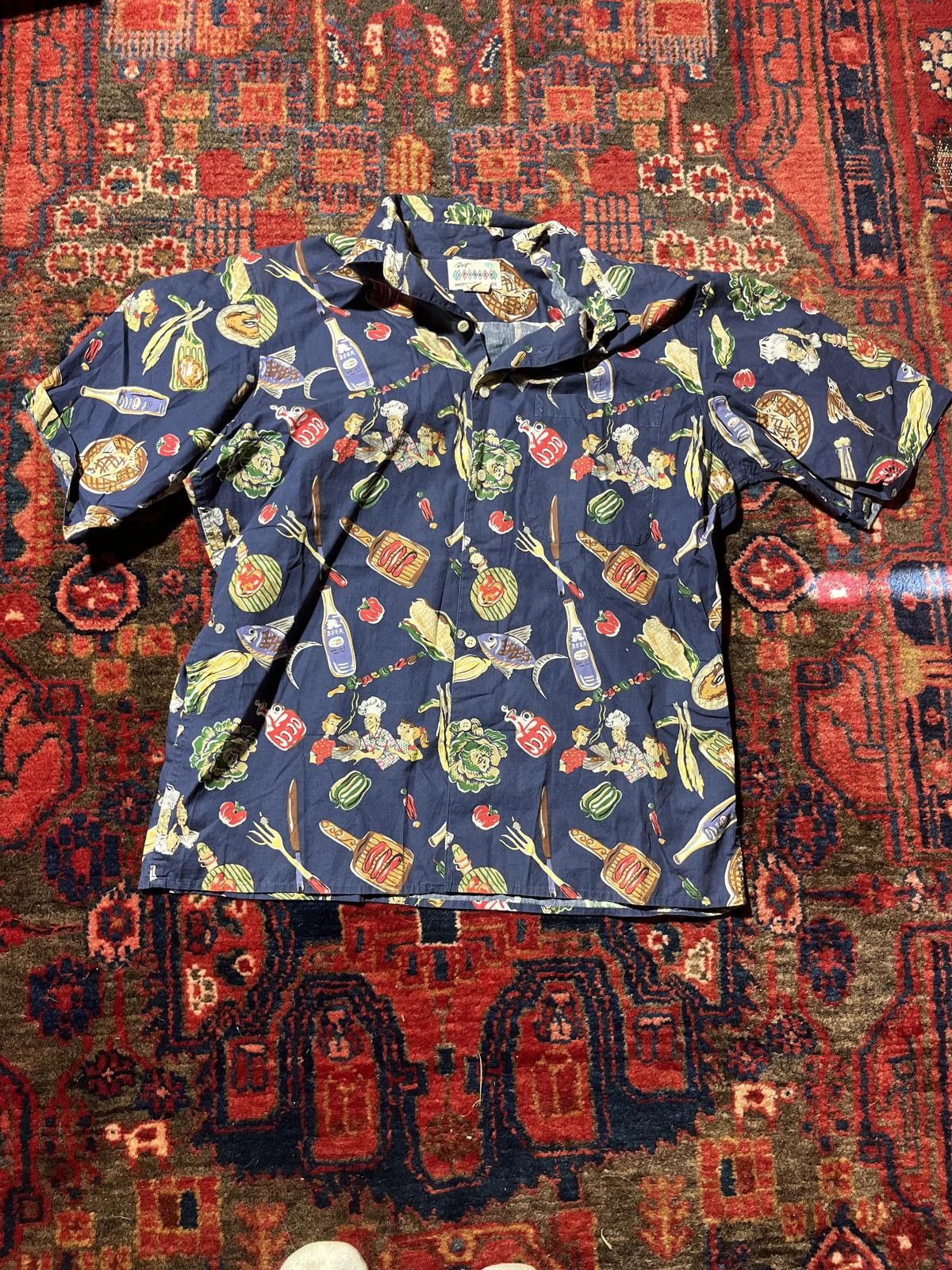 Reyn Spooner Reyn Spooner Hawaiian Shirt Medium BBQ Fish Beer Size US M / EU 48-50 / 2 - 1 Thumbnail