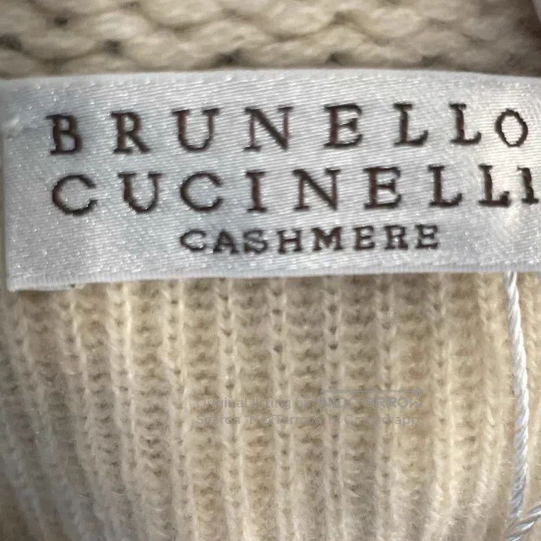 Brunello Cucinelli Brunello Cucinelli Beige V-Neck Cashmere Sweater Size L / US 10 / IT 46 - 3 Thumbnail