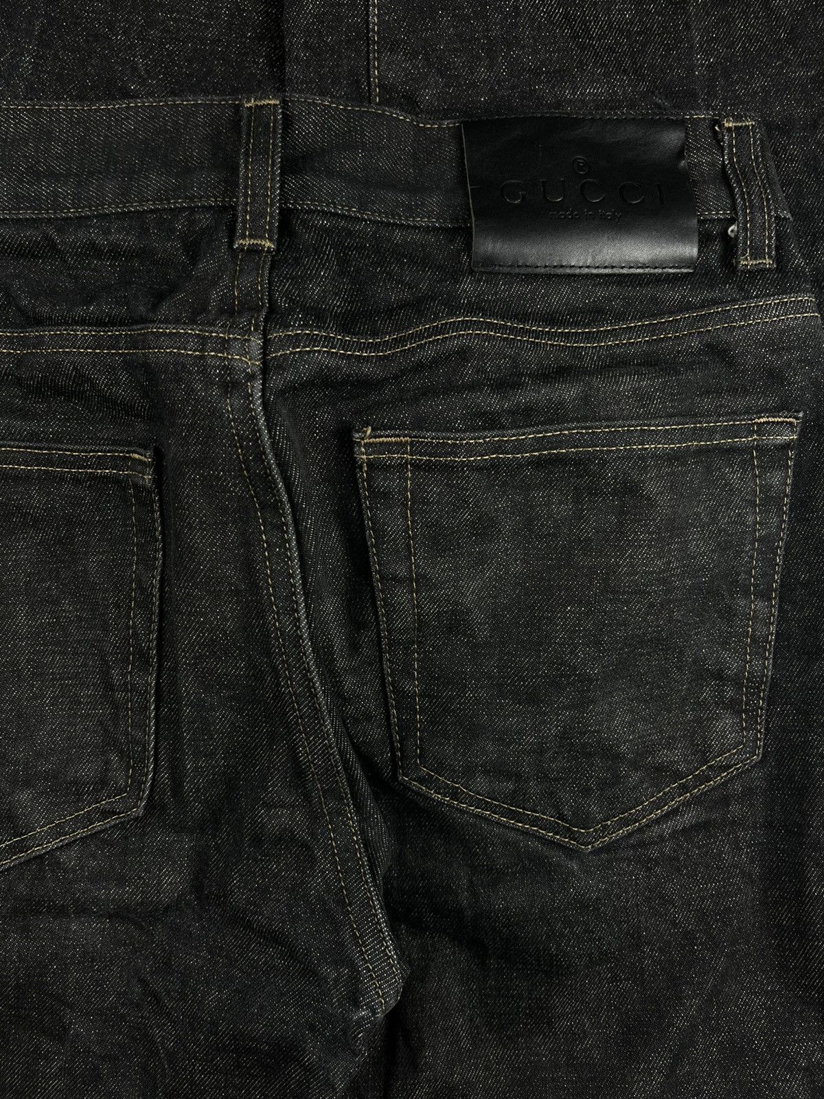 Gucci Gucci Tom Ford Vintage Black Raw Selvedge Denim Jeans Black Size US 28 / EU 44 - 4 Thumbnail