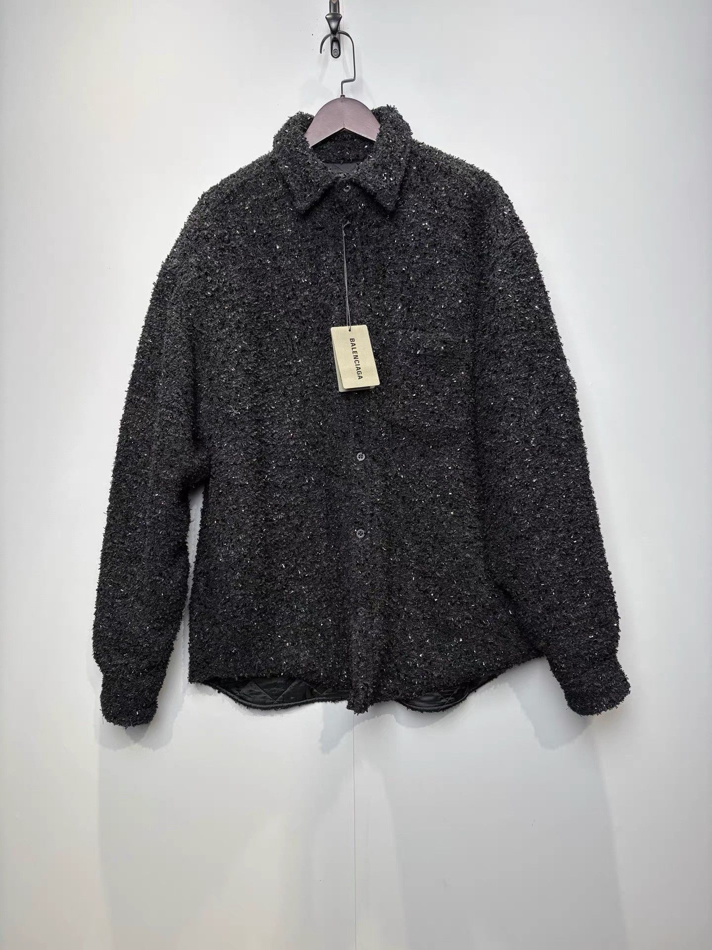 Balenciaga Balenciaga Runway Sequined Quilted Shirt Jacket K36 Size XS / US 0-2 / IT 36-38 - 1 Thumbnail