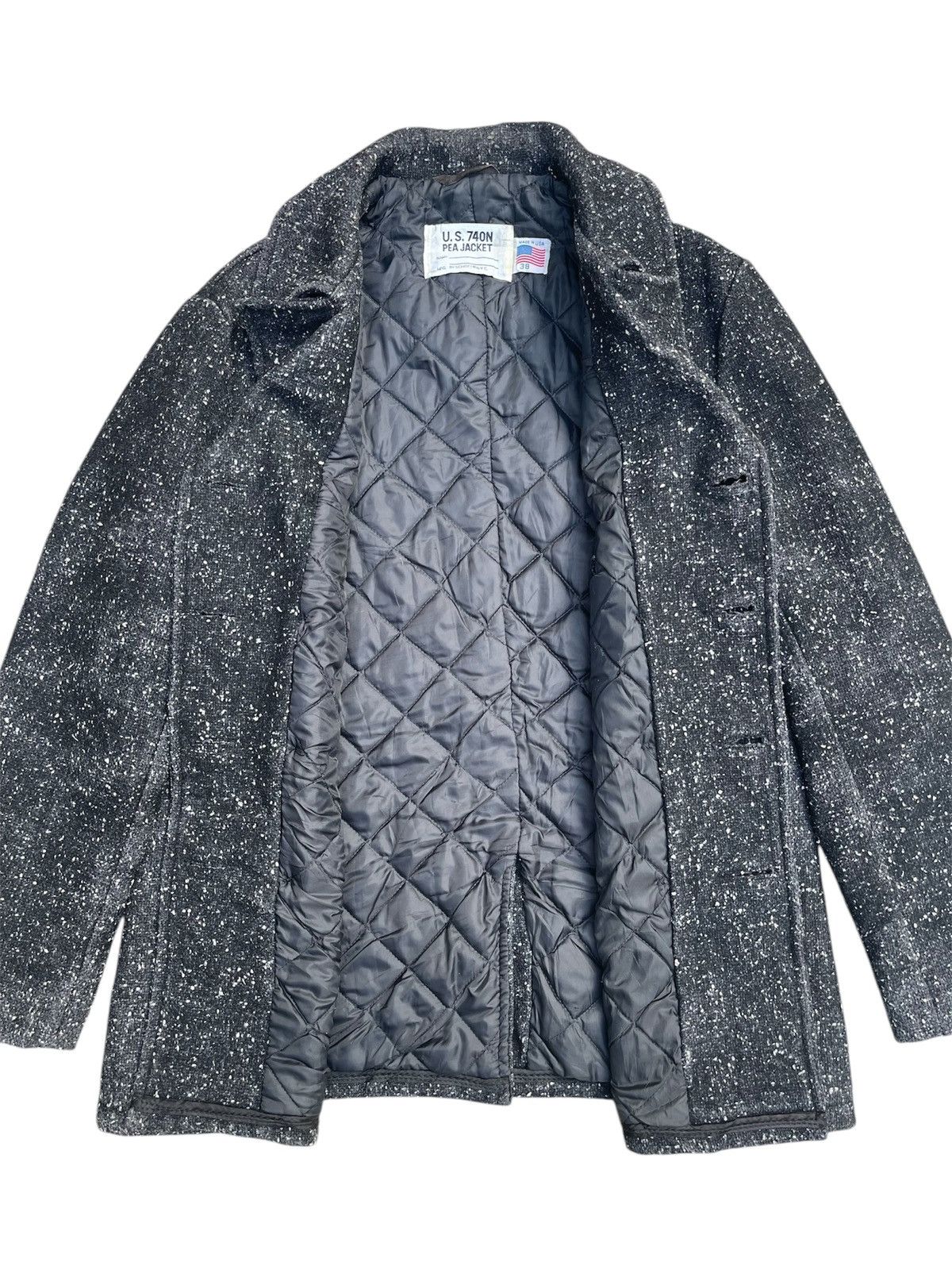 Schott × Vintage Schott NYC U.S. 740N Pea Coat - Speckled Wool - Made in USA Size US M / EU 48-50 / 2 - 3 Thumbnail