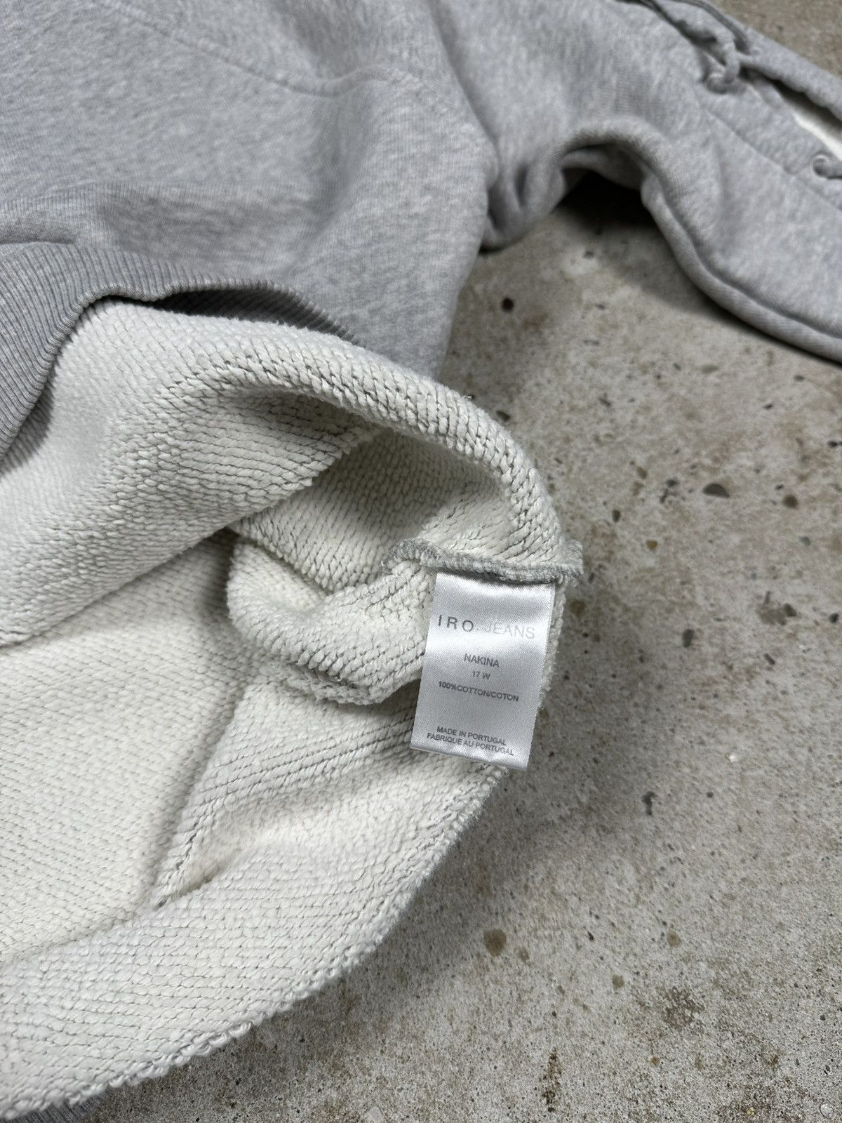 Iro × Japanese Brand Iro Jeans Lace up Sleeves Grey Crewneck Sweatshirt Size US M / EU 48-50 / 2 - 7 Thumbnail