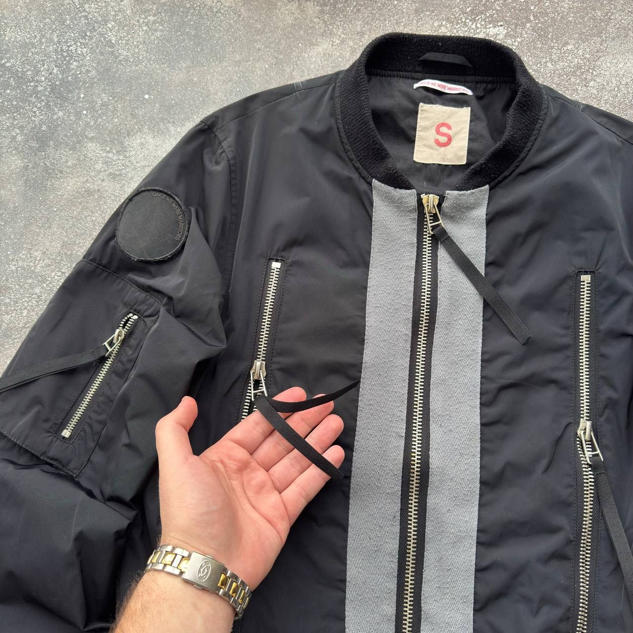 20471120 × Japanese Brand × Vintage Japanese Style Zip Details Techwear Bomber Jacket Size US M / EU 48-50 / 2 - 3 Thumbnail
