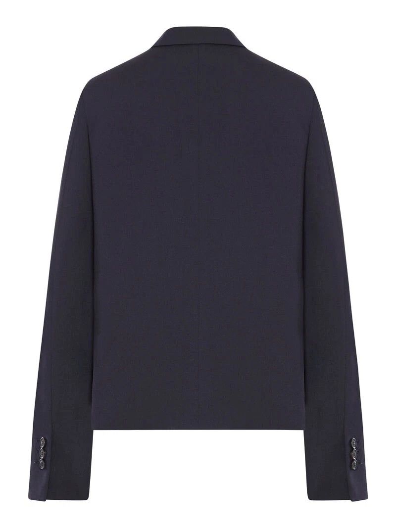 Loewe LOEWE $2500 Dark Navy Blue Wool Jacket New & Authentic Size XS / US 0-2 / IT 36-38 - 2 Thumbnail