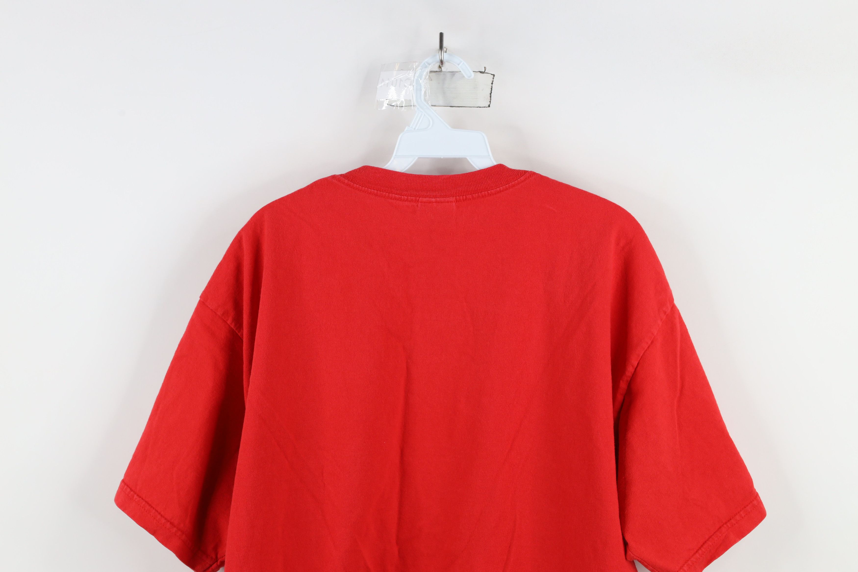 Vintage Vintage 90s Detroit Red Wings Hockey T-Shirt Cotton Red Size US XL / EU 56 / 4 - 10 Thumbnail