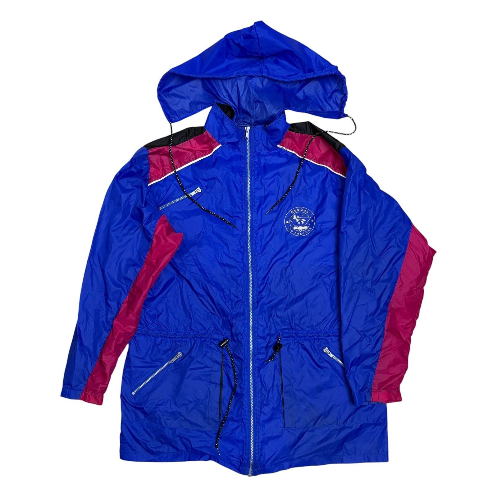 Reebok Vintage 90s REEBOK BOUNDLESS Windbreaker Retro Jacket Medium Size US M / EU 48-50 / 2 - 3 Thumbnail