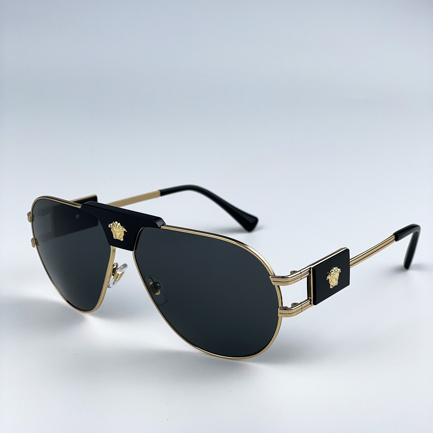Versace NEW Versace VE2252 100287 Metal Pilot Men Sunglasses0 Size ONE SIZE - 3 Thumbnail