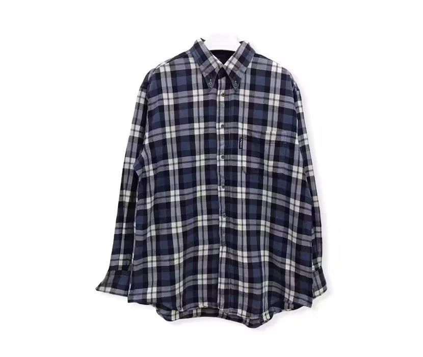 image of J.press Plaid Tartan Flannel Shirt, Men's (Size Large)