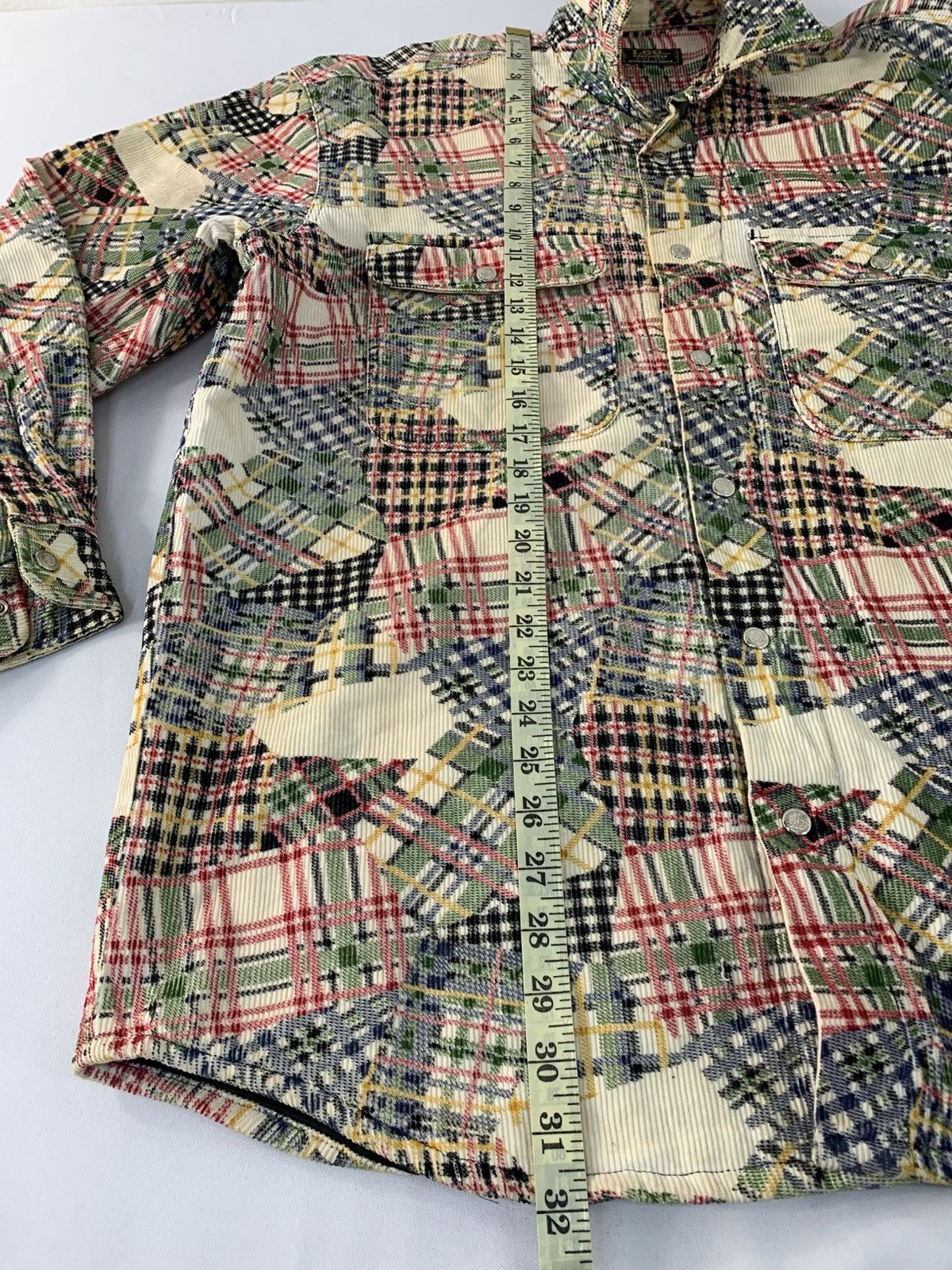 Lee Lee Sanforized Knitwear Usa Corduroy Denim Padded Shirt Size US XL / EU 56 / 4 - 12 Thumbnail