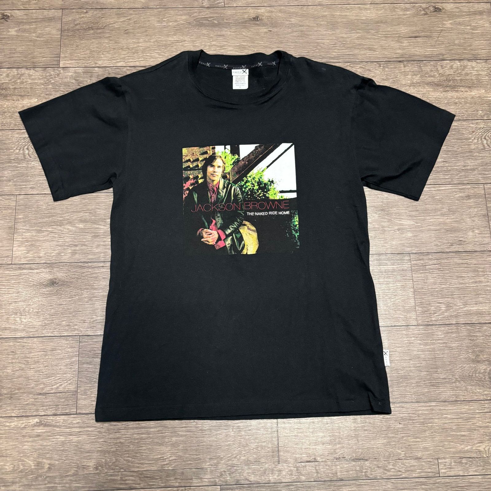 Vintage Vintage Jackson Browne the Naked Ride Home Sz M Black Size US M / EU 48-50 / 2 - 1 Thumbnail