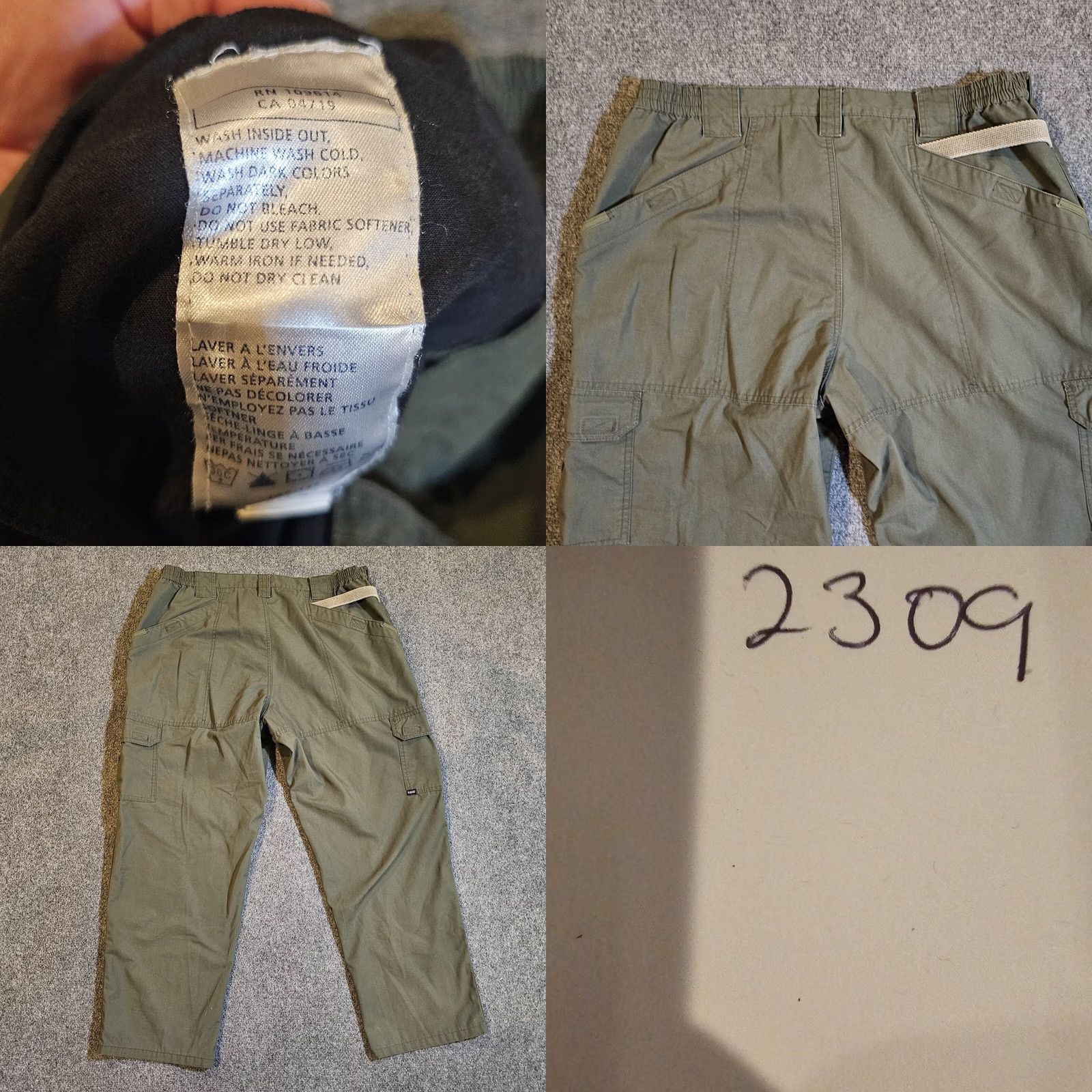 Vintage 5.11 Tactical Pants Mens 42x30 Green Cargo PDU Ripstop Utility Pockets Workwear Cargo Pants Mens Green 5.11 Tactical Size US 42 / EU 58 - 8 Thumbnail