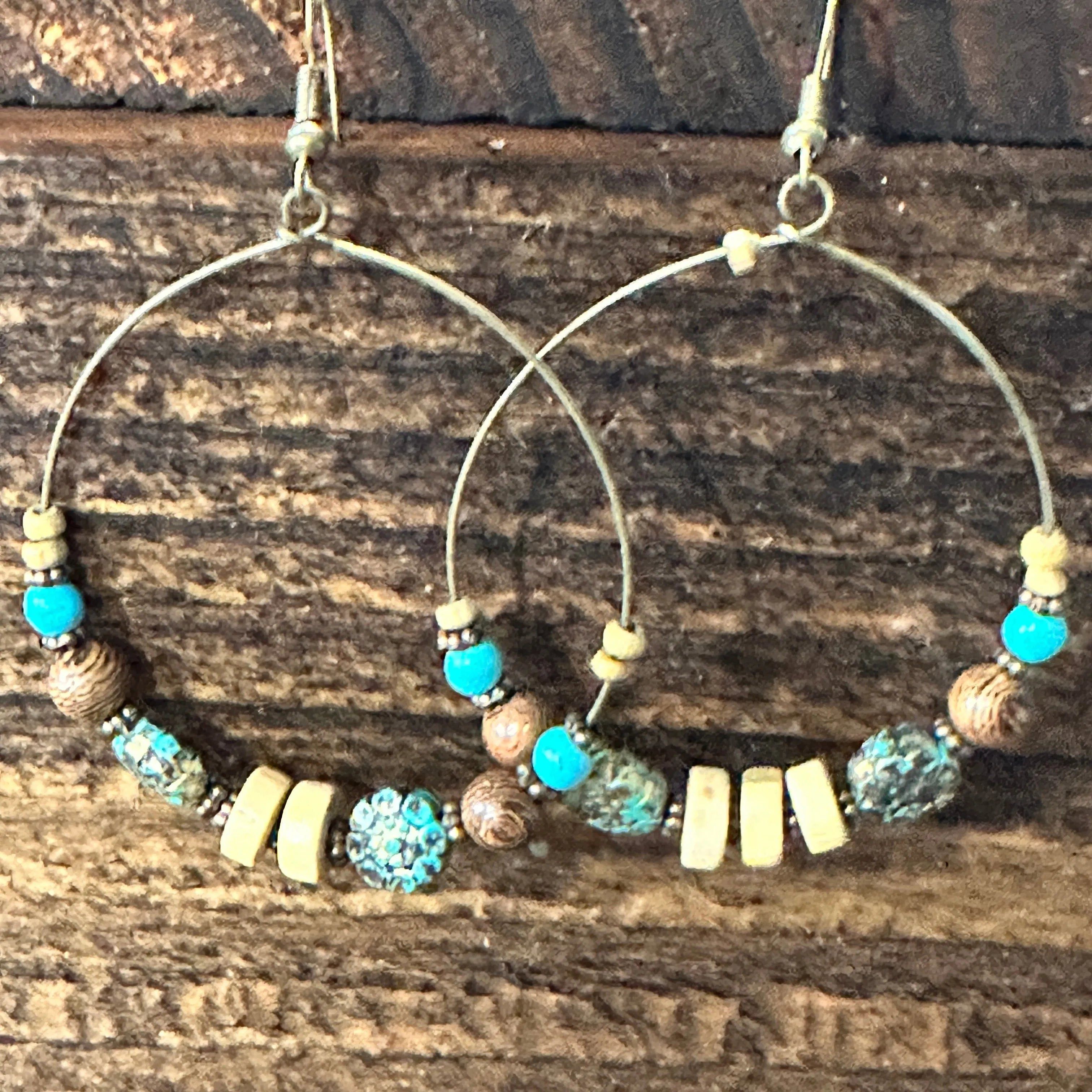 Other Handmade Western Hippie Copper Wire Colorful Wooden Beads Dr Size ONE SIZE - 1 Thumbnail