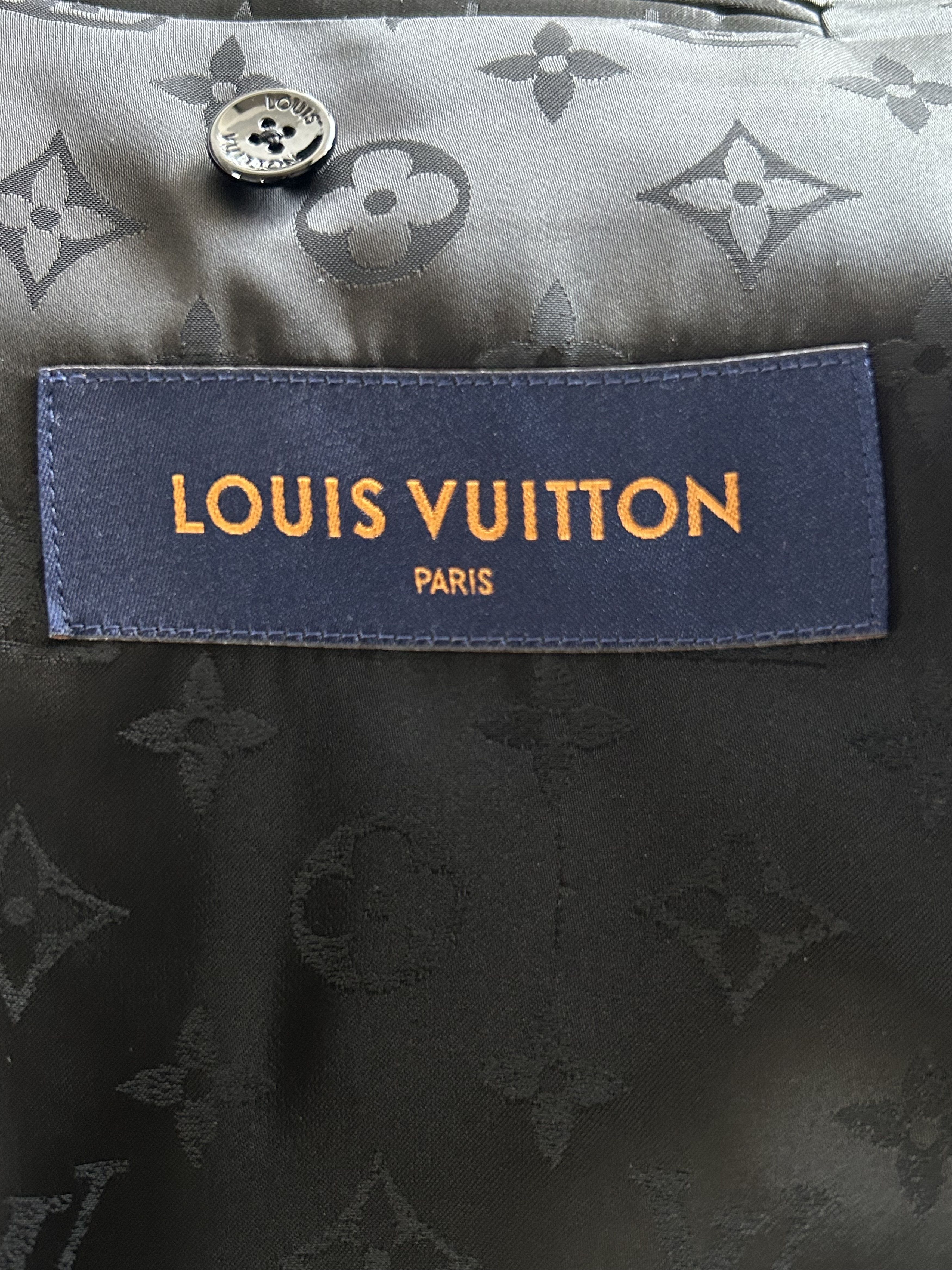Louis Vuitton Louis Vuitton Black & White Distorted Damier Peacoat Size US M / EU 48-50 / 2 - 3 Thumbnail