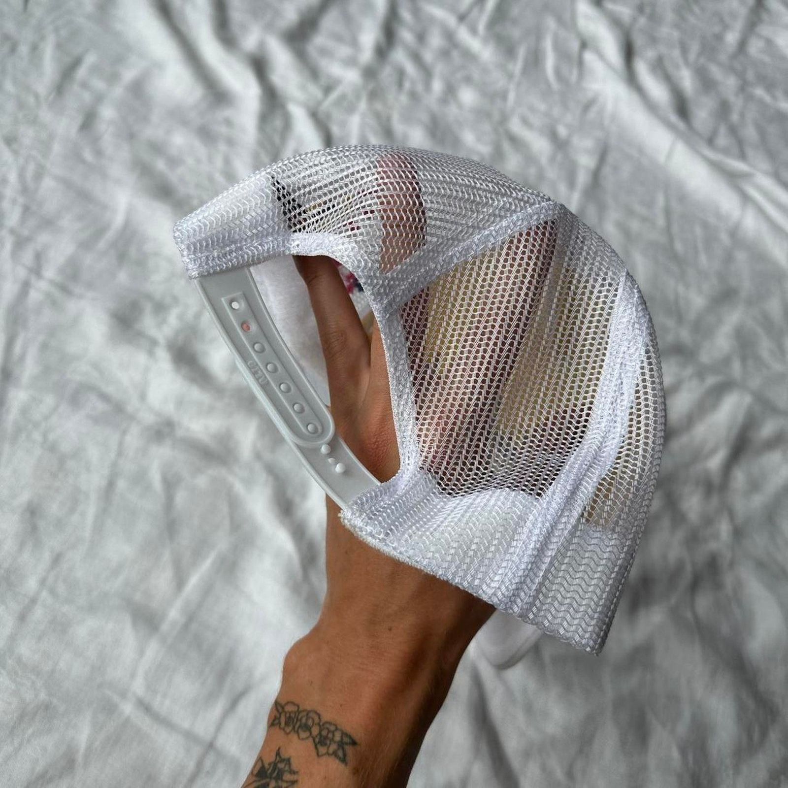 Other Midnight Temple Detroit White Multi Colored Foam Trucker Hat Size ONE SIZE - 5 Thumbnail