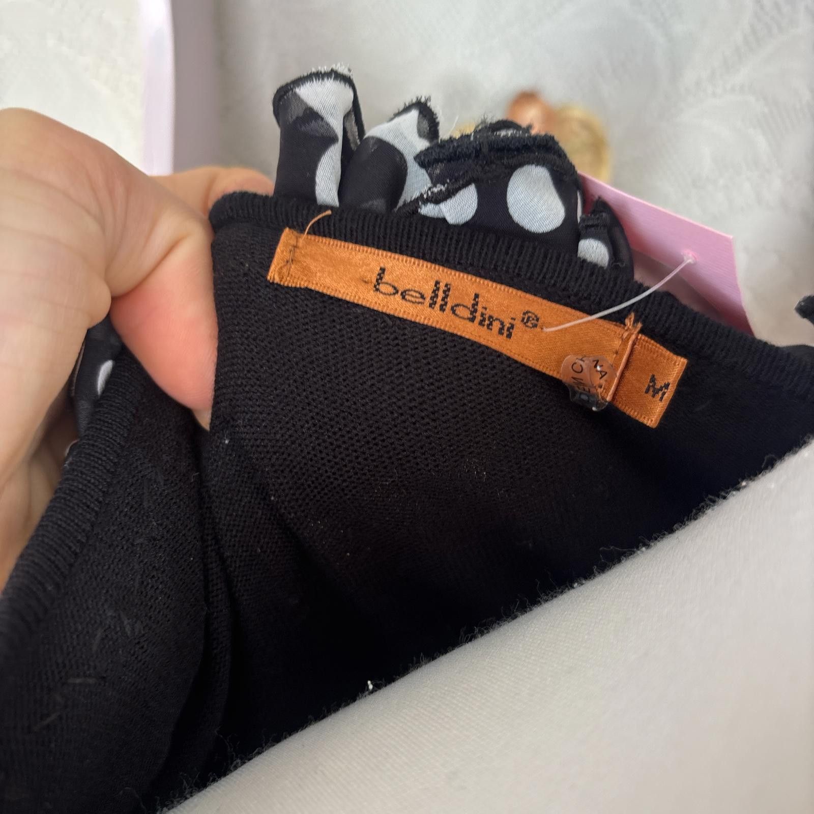 Baldinini vintage black polka dot grunge off the shoulder top Size M / US 6-8 / IT 42-44 - 7 Thumbnail
