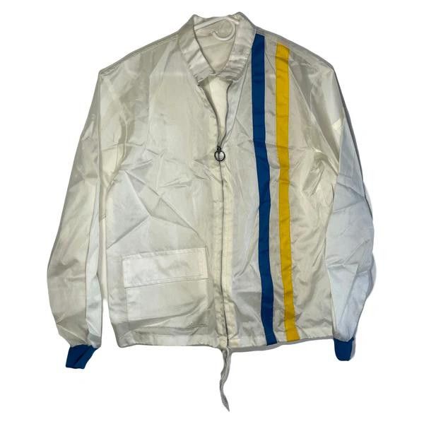 Designer VTG 70 Gas Station Jacket Windbreaker Racing Stripes Size US L / EU 52-54 / 3 - 1 Thumbnail
