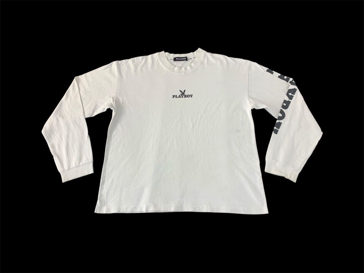 Playboy Playboy Longsleeve Small Big Bunny Logo Printed T shirt Size US M / EU 48-50 / 2 - 1 Thumbnail