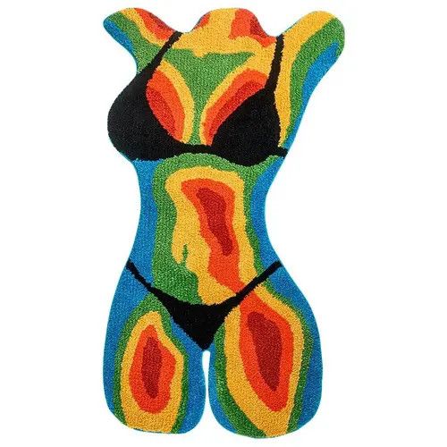Other Syoko x Mei Female Body Bikini Girl Tufted Carpet Rug Size ONE SIZE - 3 Thumbnail
