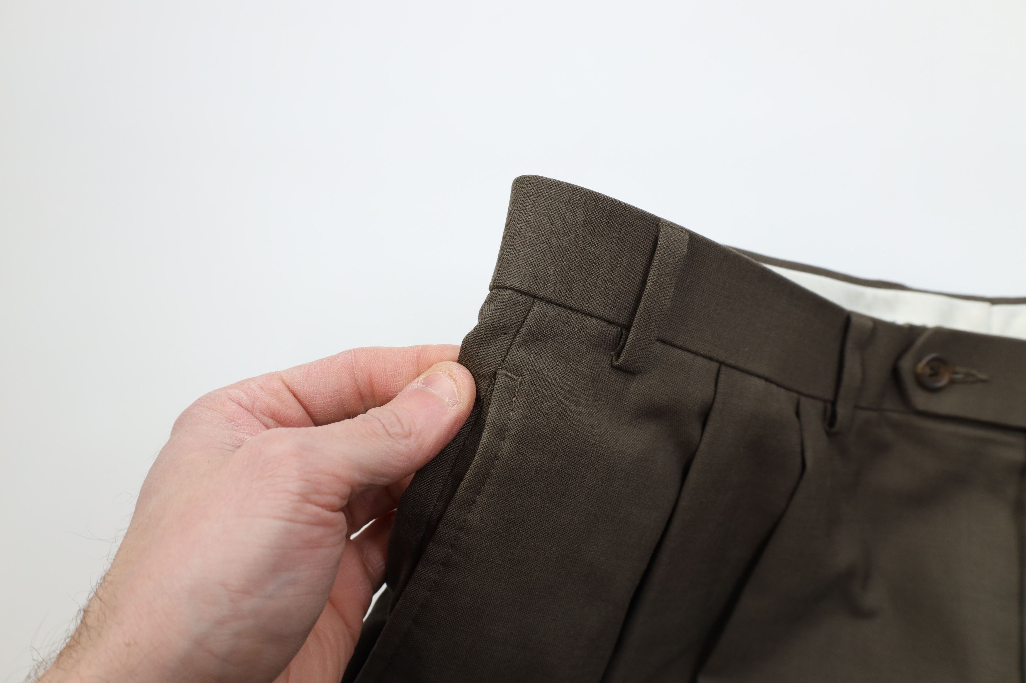 Ralph Lauren Vintage 90s Ralph Lauren Pleated Wide Leg Chino Pants Brown Size US 38 / EU 54 - 9 Thumbnail