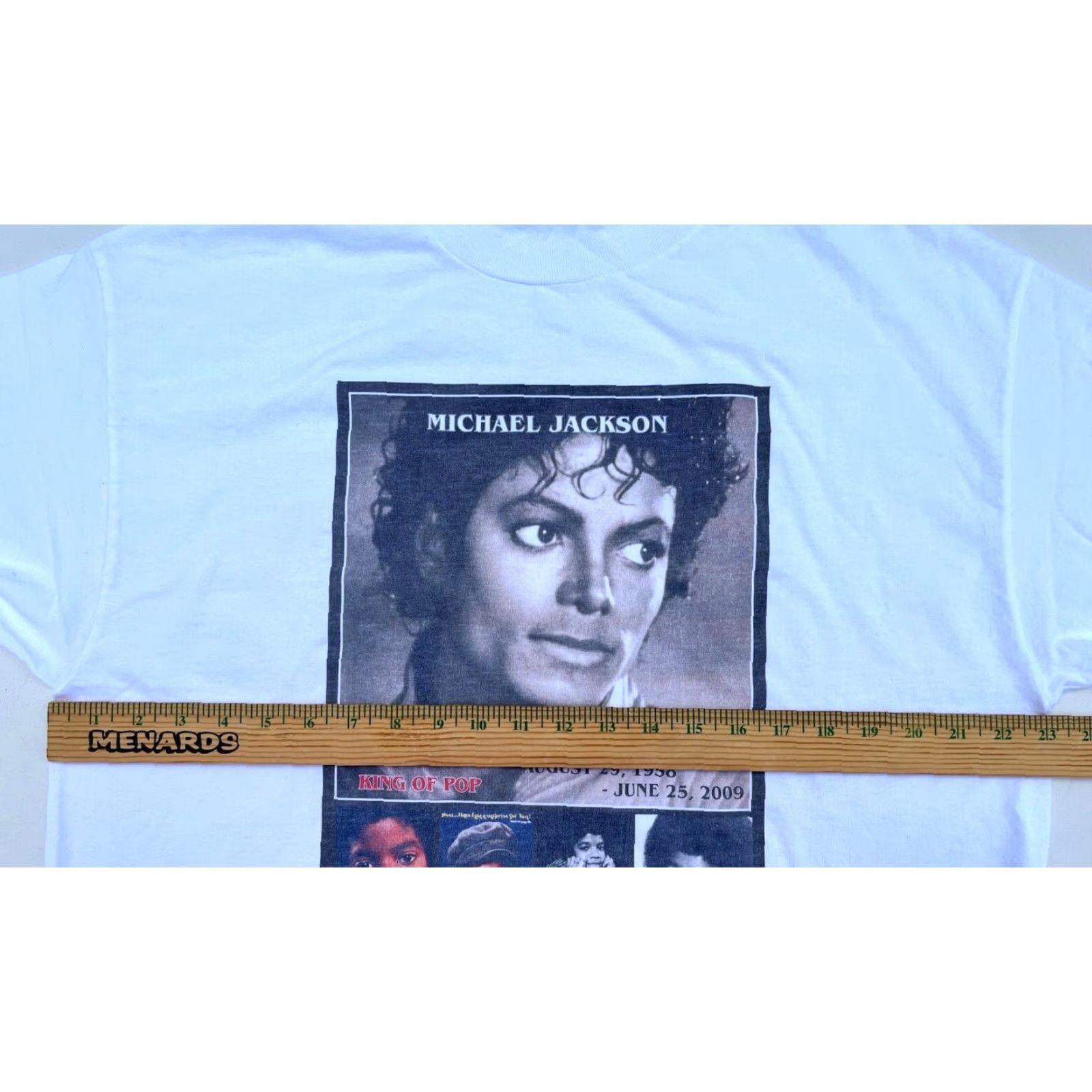 Vintage VINTAGE Michael Jackson Life Tribute Memorial T-shirt 1958-2009 Sz XL Size US XL / EU 56 / 4 - 8 Thumbnail