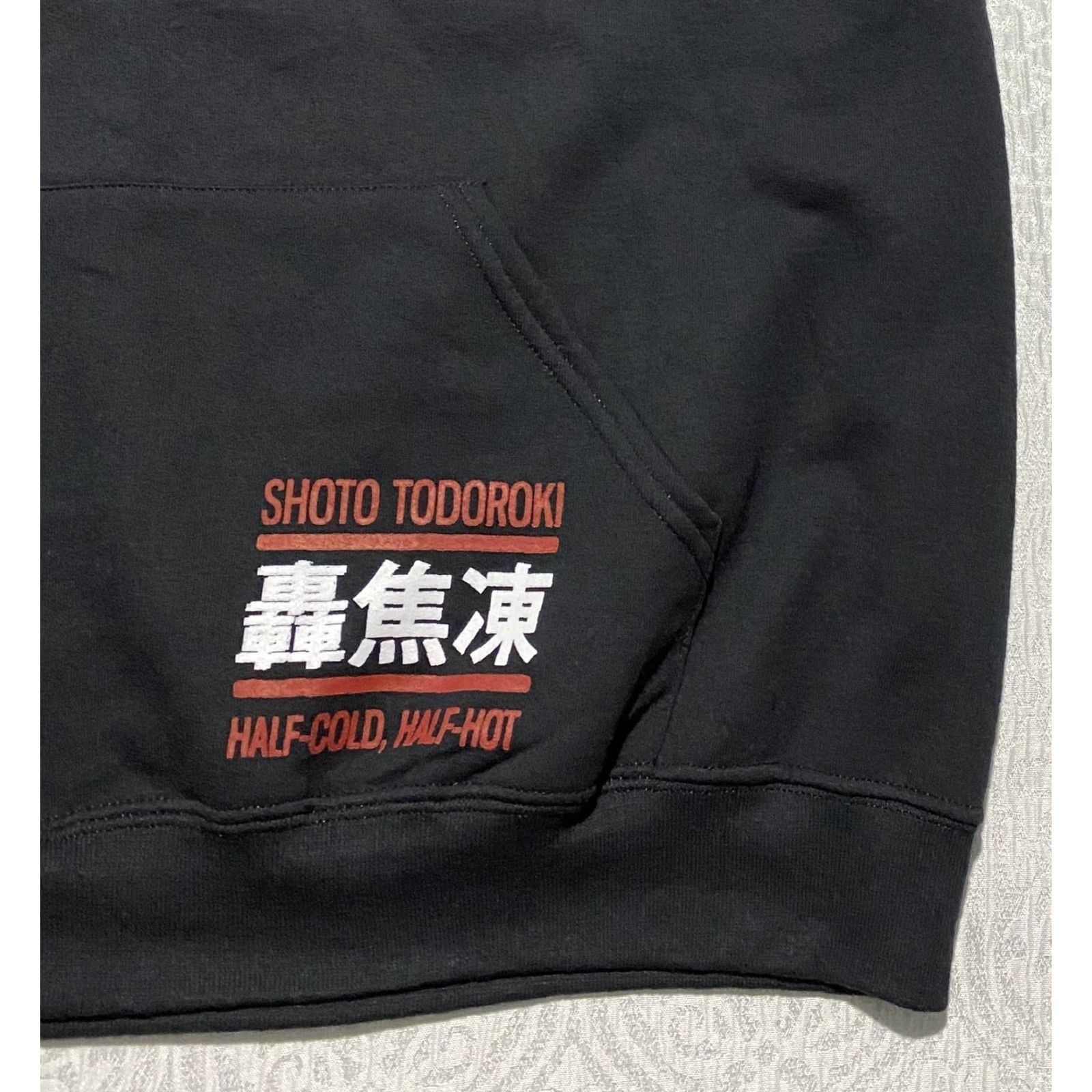 Vintage My Hero Academia Shoto Todoroki Hoodie Mens XL Black Flashfreeze Heatwave Hoodie Pullover Graphic Print Pockets Hooded JANOS? Size US XL / EU 56 / 4 - 6 Thumbnail
