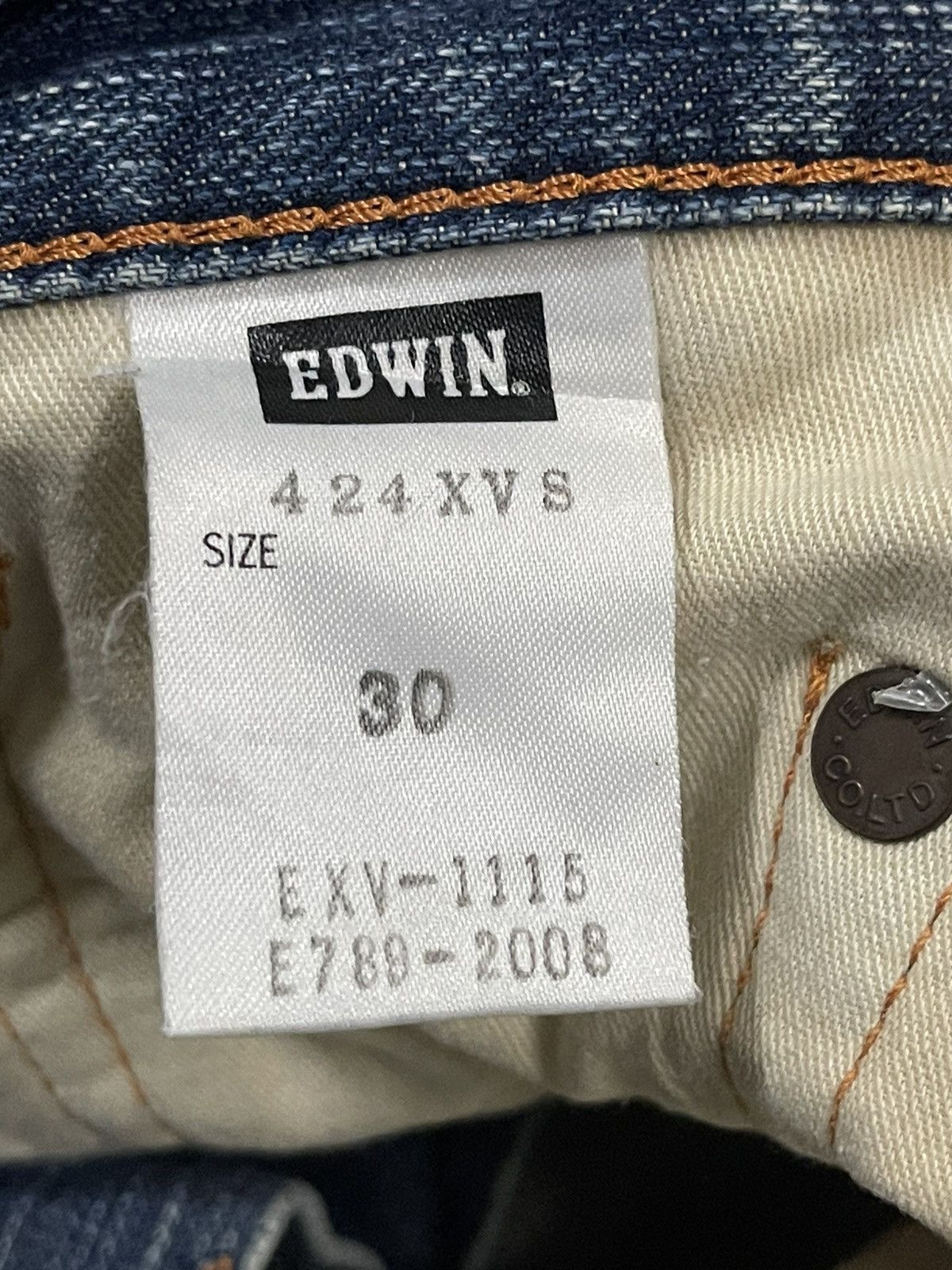 Edwin Edwin XV Exclusive Vintage Blue Wash Distressed Baggy Jeans Size US 32 / EU 48 - 9 Thumbnail