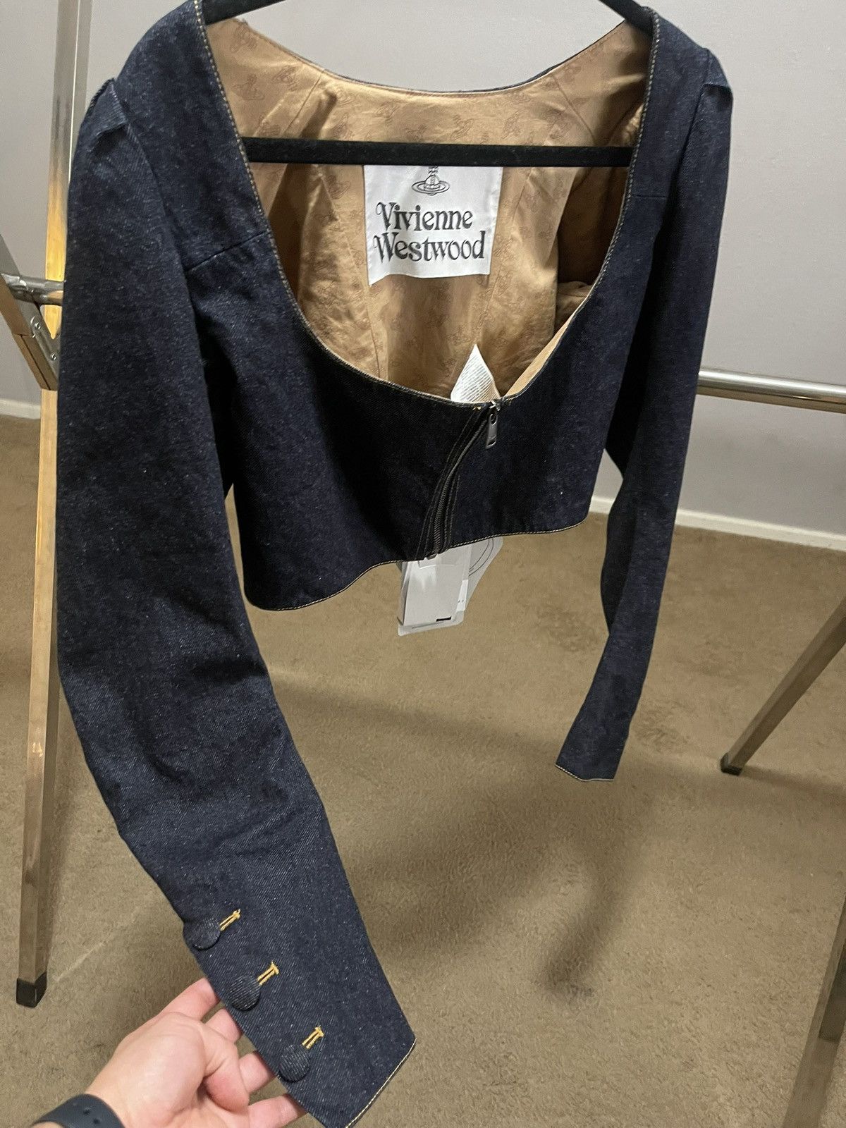 Vivienne Westwood Navy Spencer Jacket (bustier/corset) Size M / US 6-8 / IT 42-44 - 7 Thumbnail