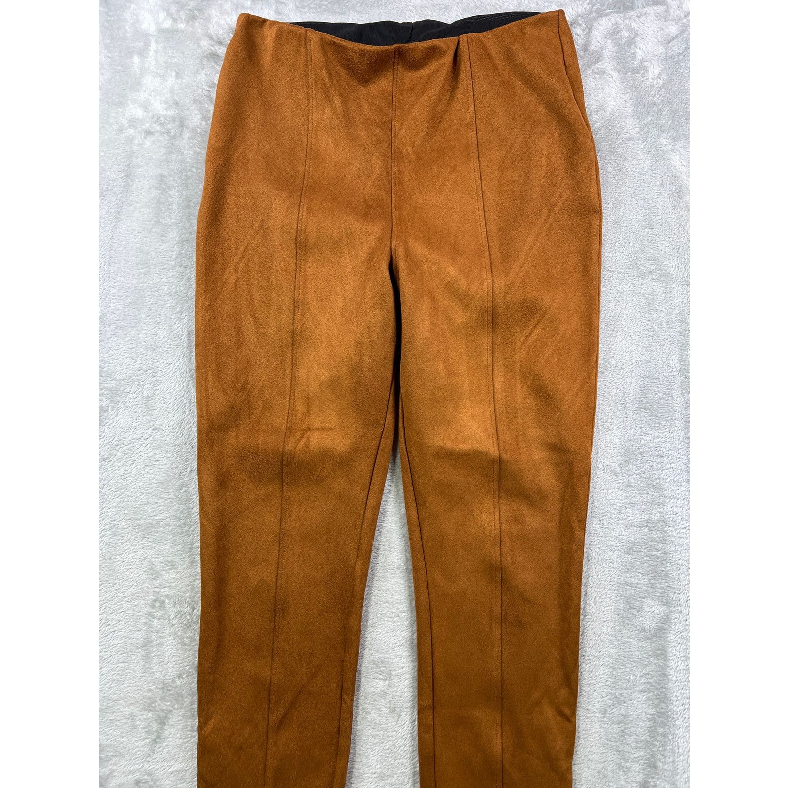 Other Western Brown Faux Leather Pull On Pants High Rise Size 27" / US 4 / IT 40 - 3 Thumbnail