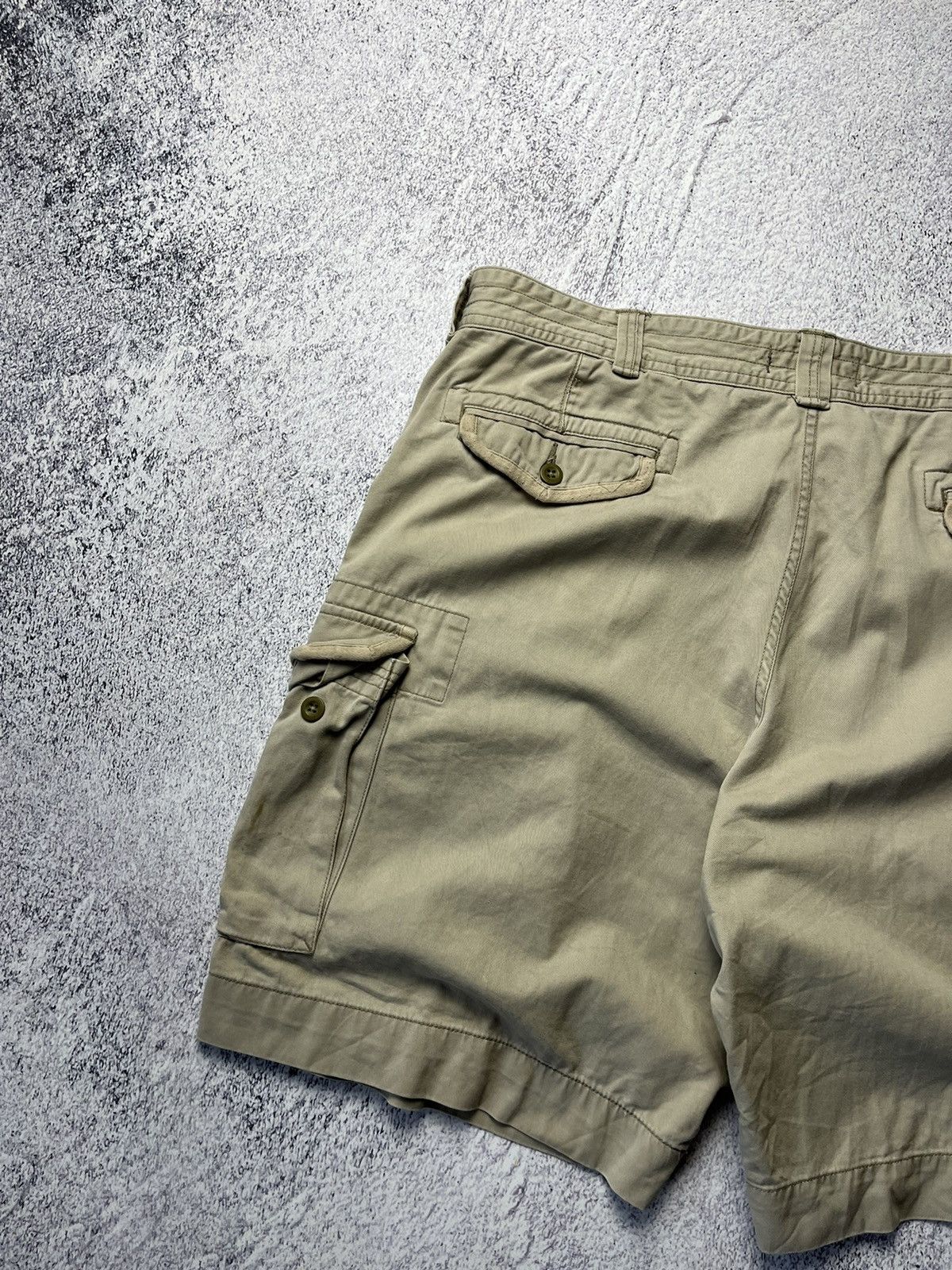 Polo Ralph Lauren Vintage Polo Ralph Lauren Distressed Cargo Shorts double kne Size US 42 / EU 58 - 18 Thumbnail