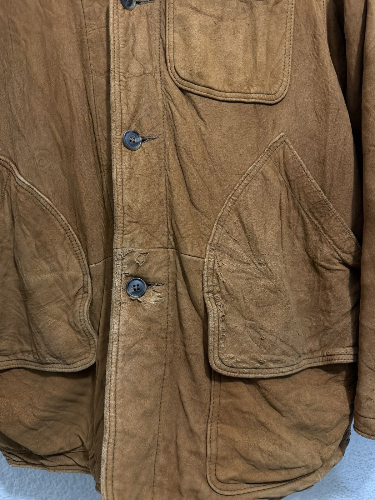 L.L. Bean L.L. BEAN CHORE JACKET SUEDE LEATHER 1980’s Size US L / EU 52-54 / 3 - 2 Thumbnail