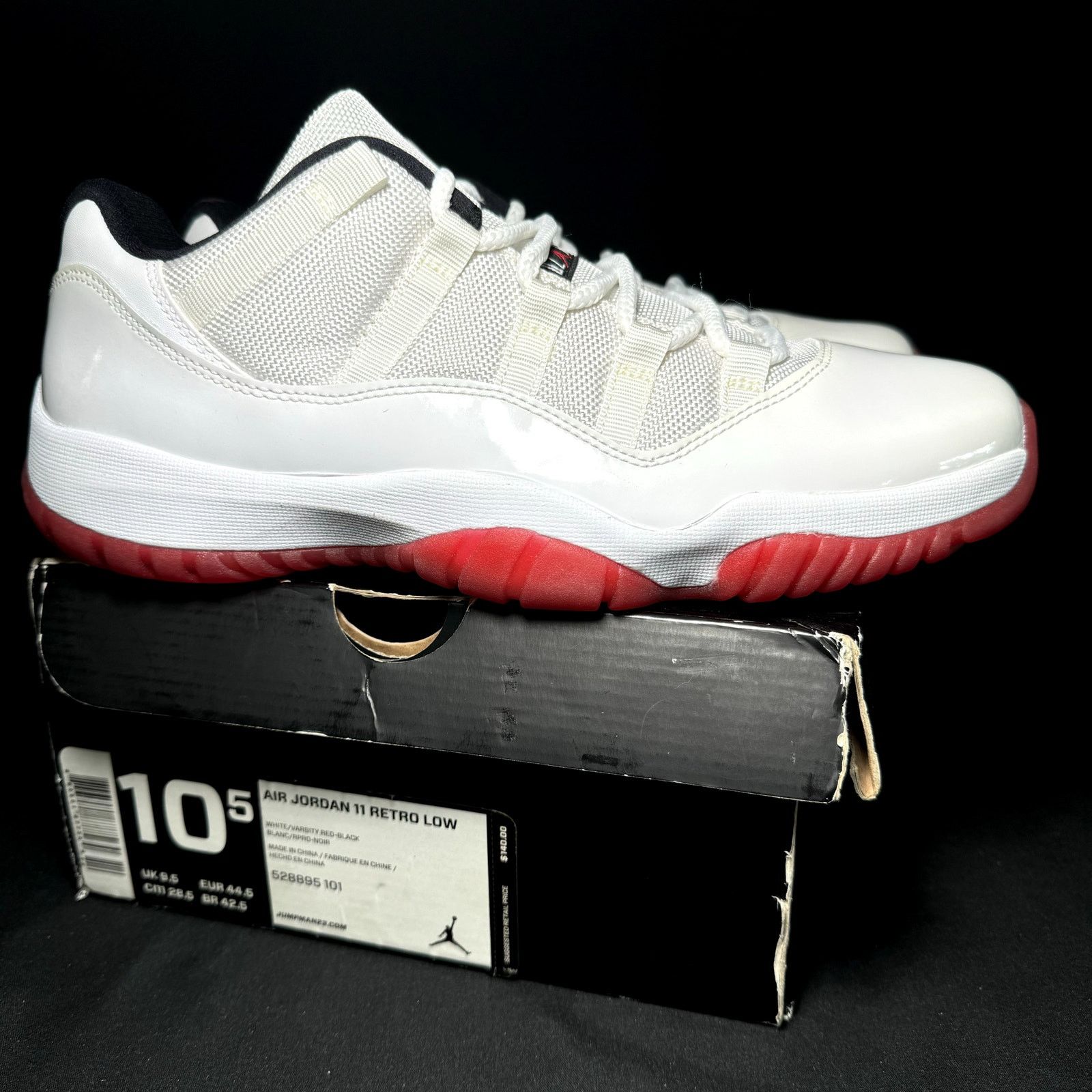 Jordan Brand × Nike Size 10.5 Air Jordan 11 Retro Low Cherry Bottom Men's Shoes Size US 10.5 / EU 43-44 - 1 Thumbnail