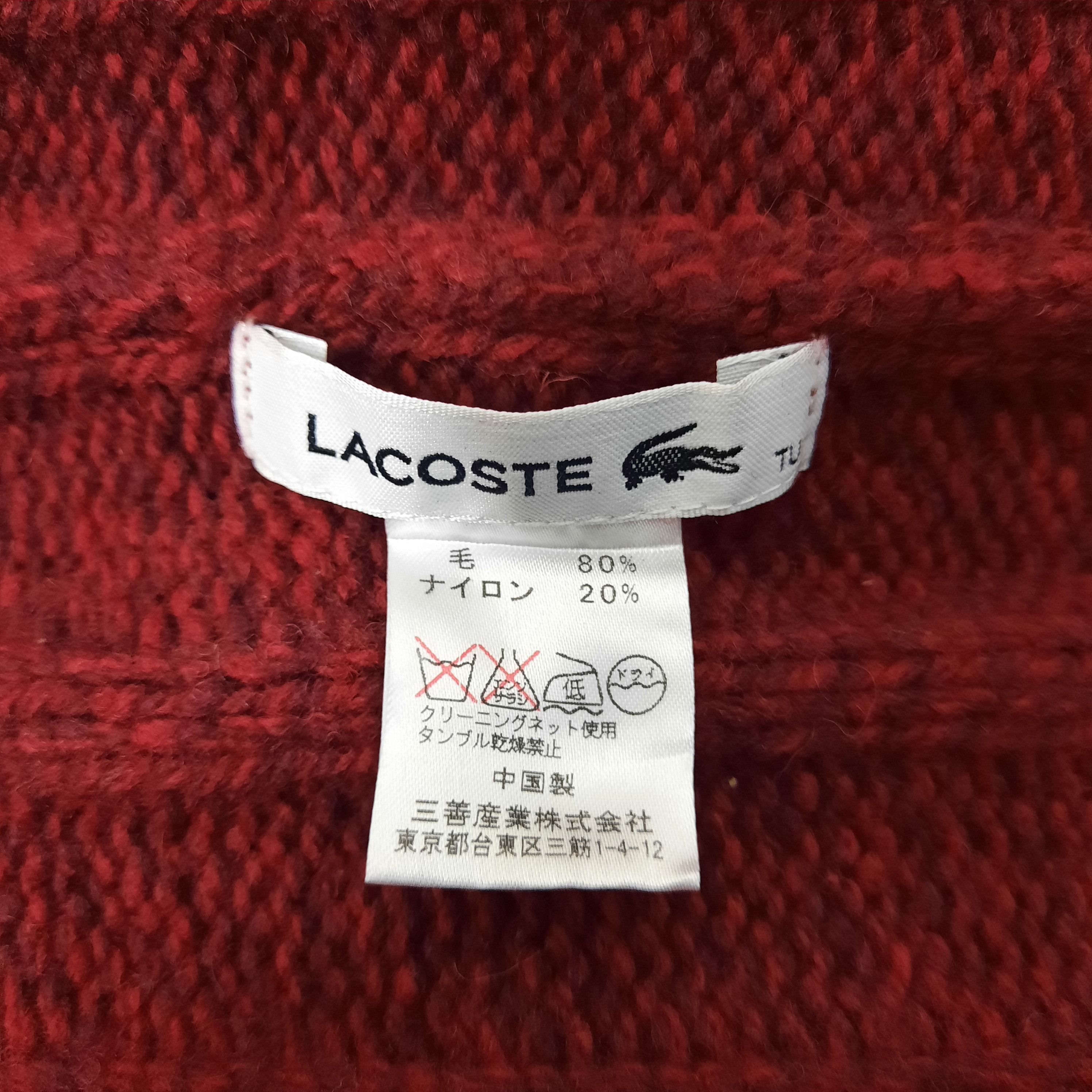 Lacoste 🐊 Lacoste red logo neck gaiter scarf Size ONE SIZE - 4 Thumbnail