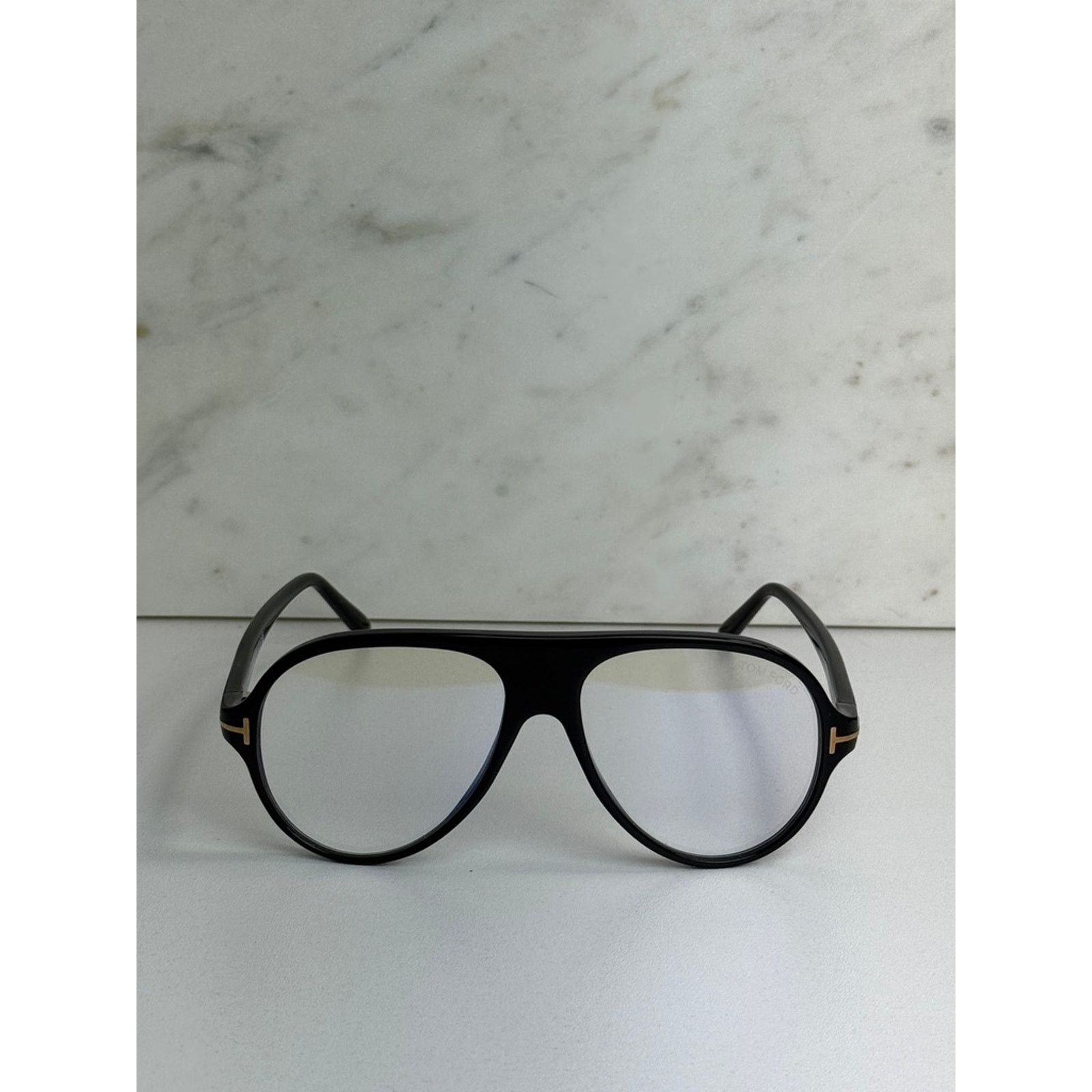 Tom Ford NEW Tom Ford FT5012-B Bluelight Aviator Frames in Black Size ONE SIZE - 4 Thumbnail