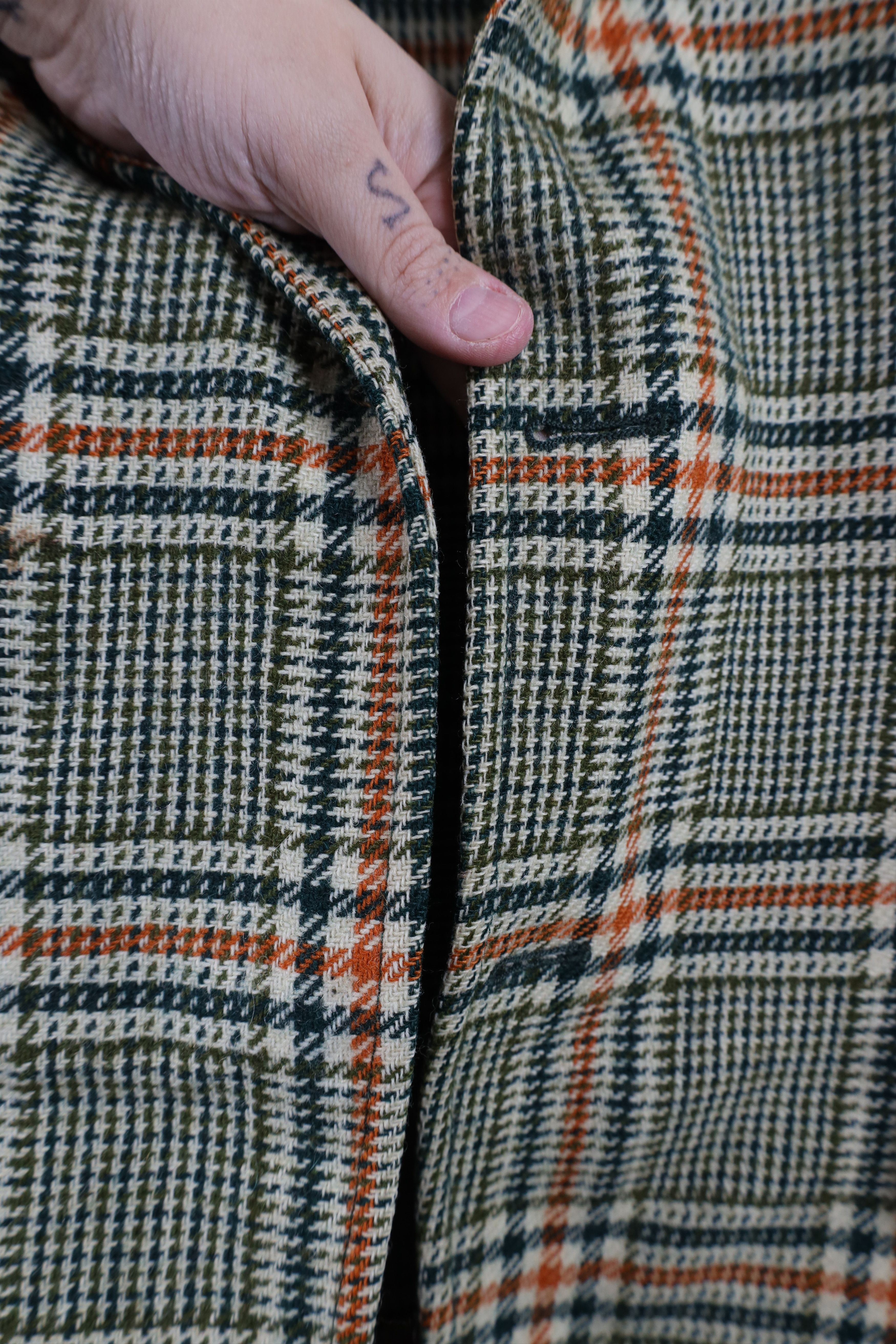 Vintage Vintage 60s 70s Wool Tweed Suit Coat Blazer Jacket Plaid USA Size US XXL / EU 58 / 5 - 5 Thumbnail