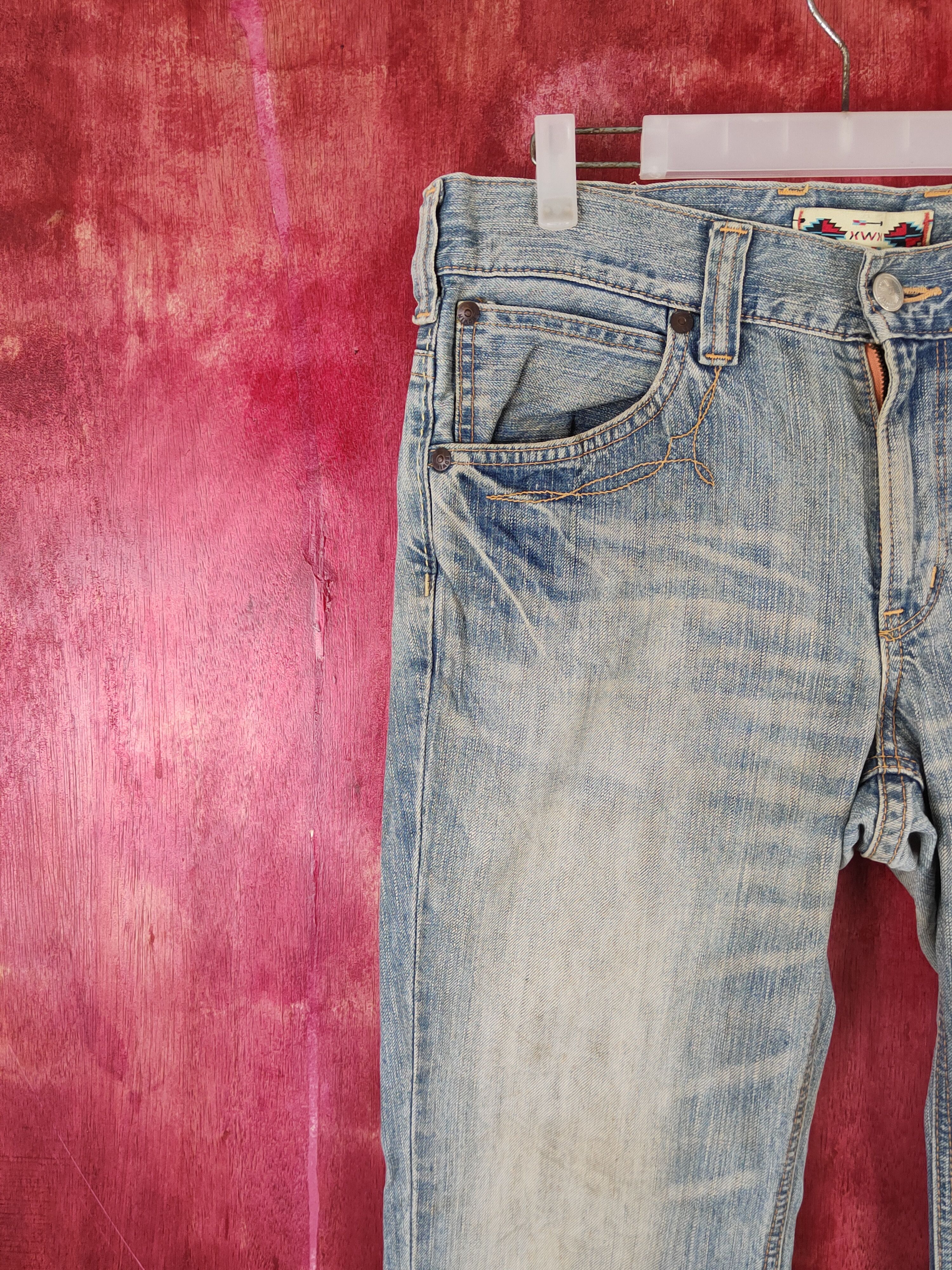 Edwin Edwin Blue Faded Distressed Ripped Jeans #S1768 Size US 32 / EU 48 - 3 Thumbnail
