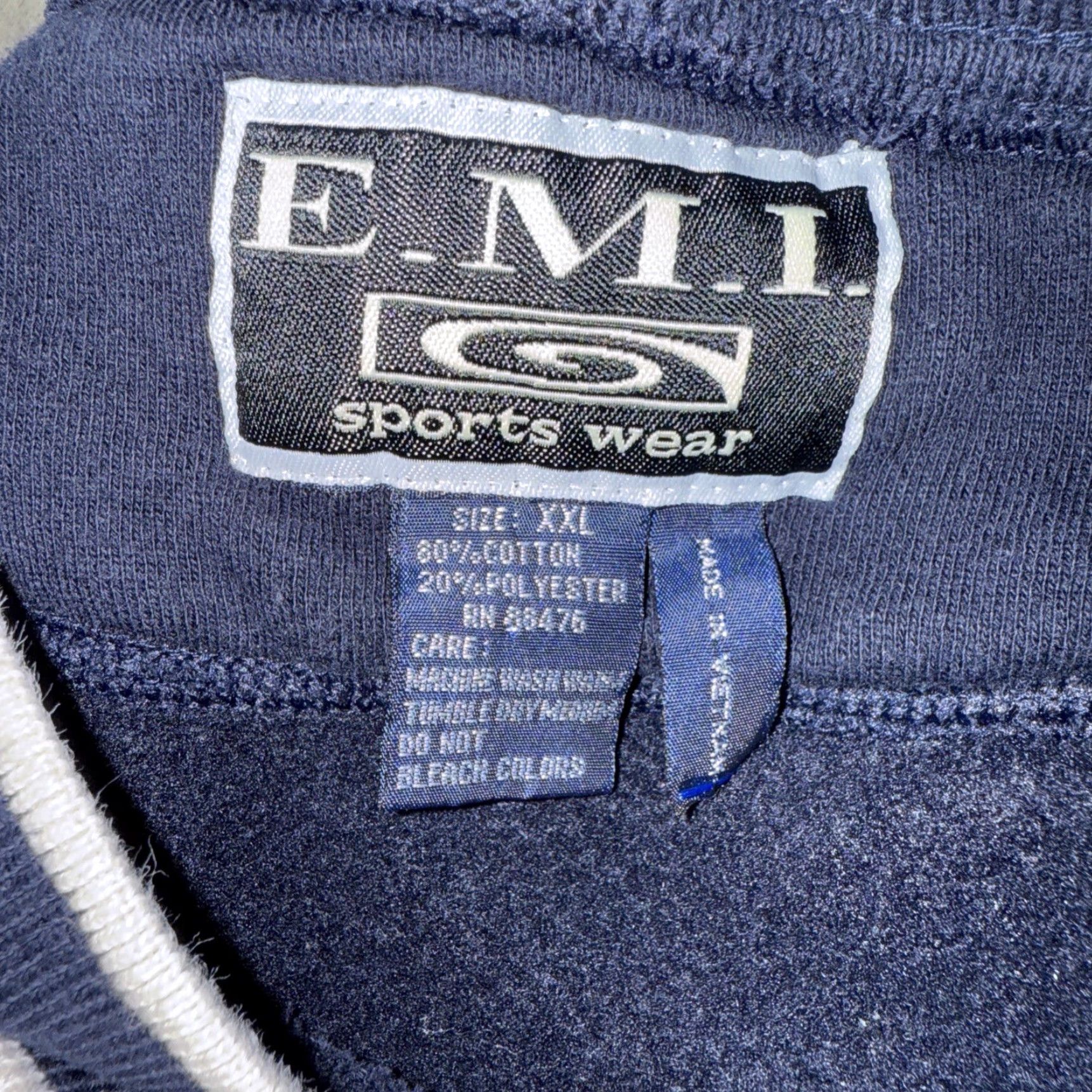 Vintage VINTAGE Hilton Head Shirt Co Sweatshirt Men XXL Navy Pullover V-Neck Fleece Logo 90s Beach Classic USA Shirt Size US XXL / EU 58 / 5 - 3 Thumbnail