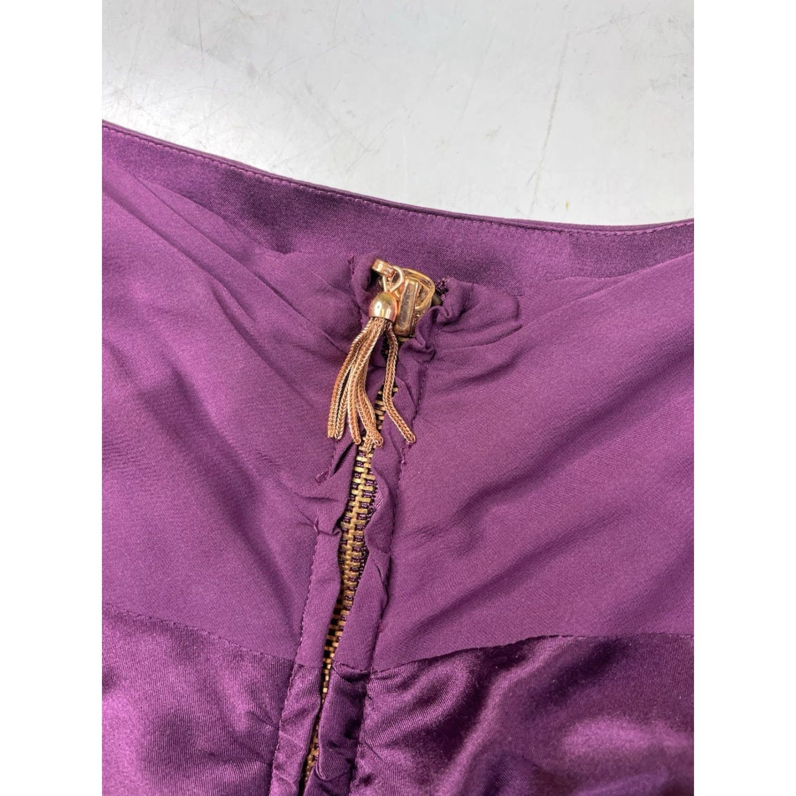 Alice + Olivia Alice + Olivia Silk Stretch Tank Top Blouse Purple Runching Womens 4 Size S / US 4 / IT 40 - 7 Thumbnail