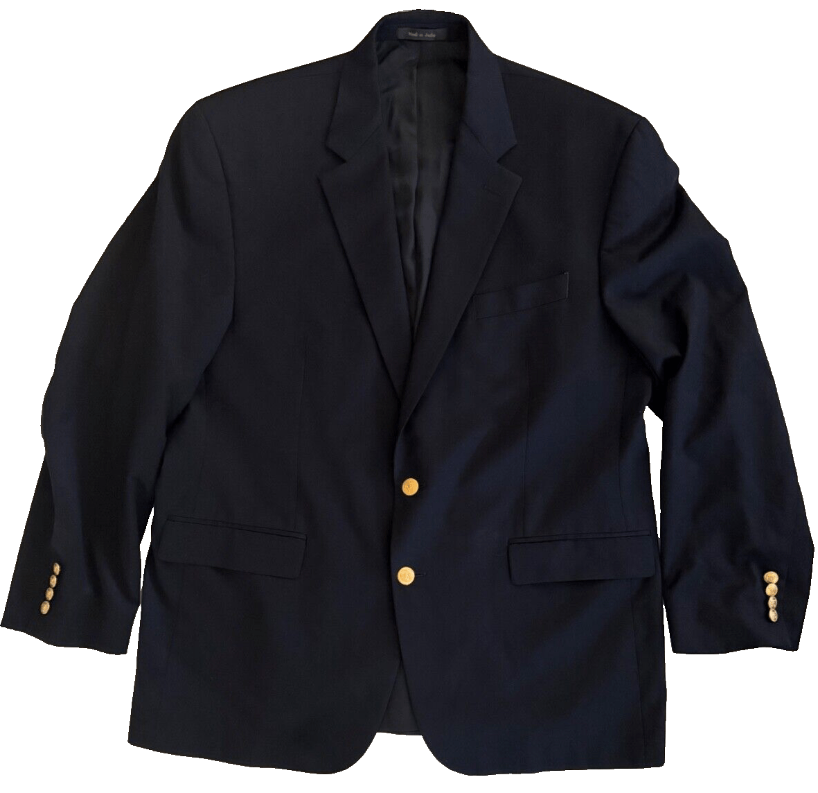 Lauren Ralph Lauren Ralph Lauren Men’s Navy Blue Sport Coat Blazer Gold 44R Size 44R - 1 Thumbnail