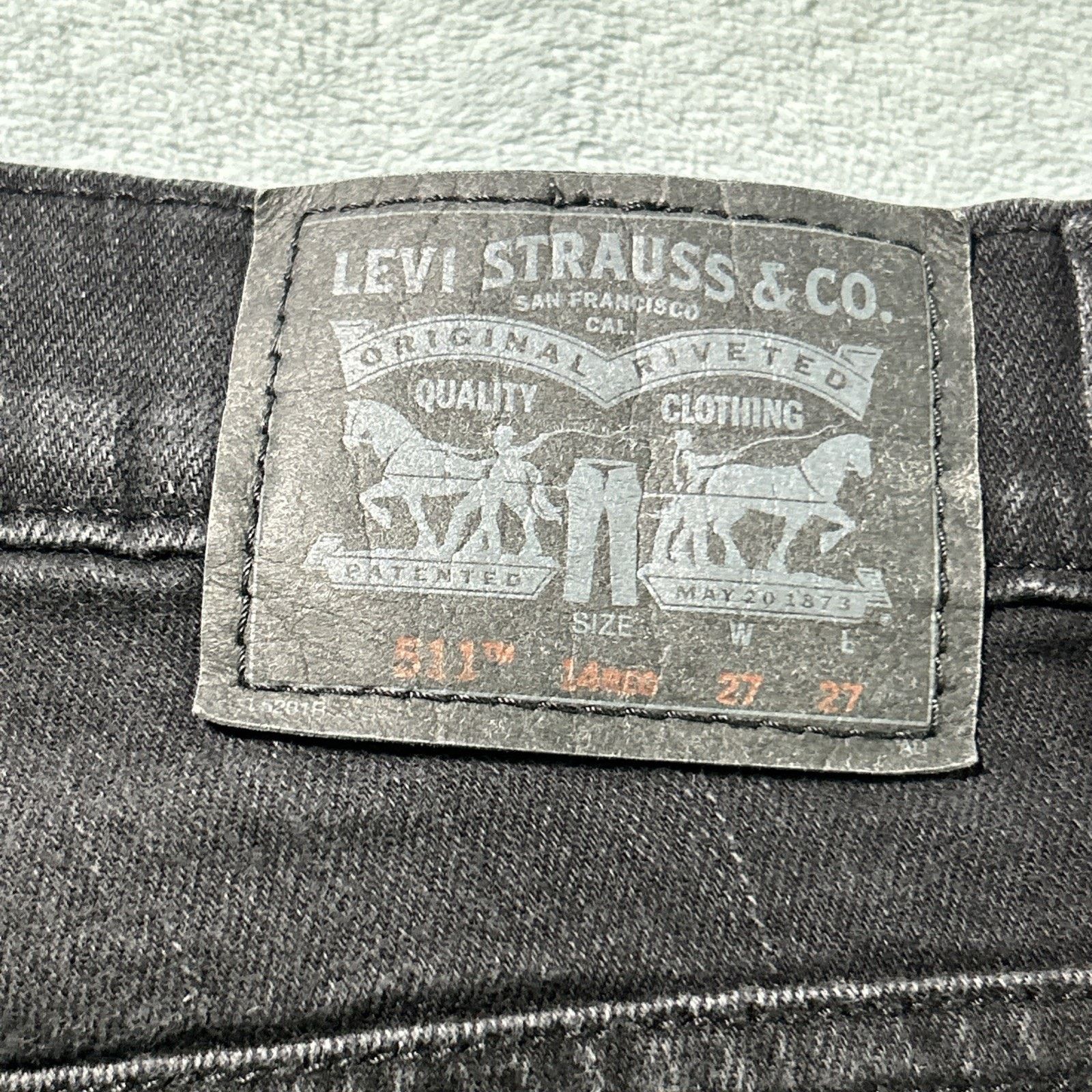 Levi's Levis 511 Slim Straight Jeans Womens 27x27 Hamilton Skinny Size 27" / US 4 / IT 40 - 5 Thumbnail