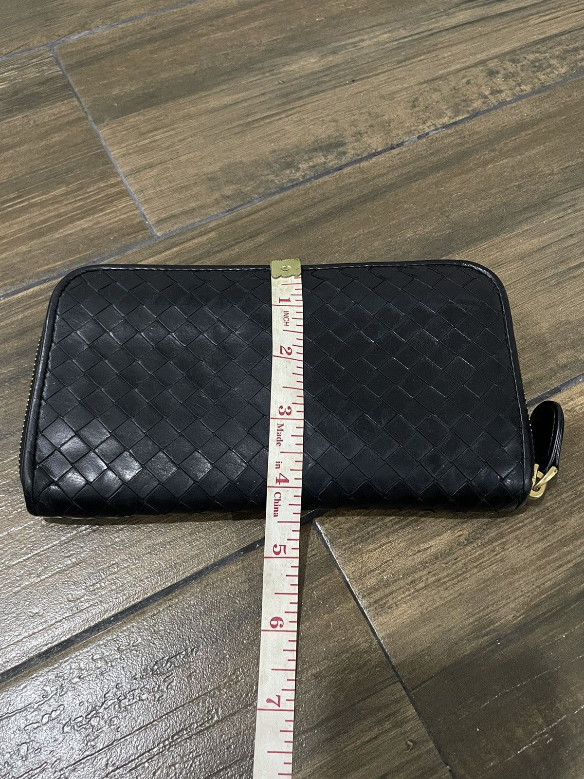Bottega Veneta Bottega Veneta Black Intrecciato Leather Zip Wallet Size ONE SIZE - 11 Thumbnail