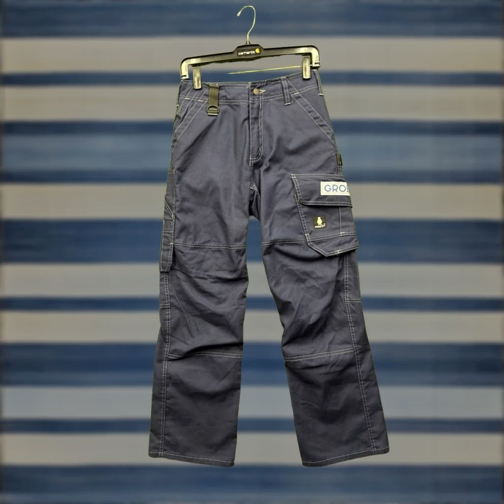 Vintage Mascot Mens Pants Cargo Pockets Workwear Blue 28x30 Regular Front Flat Relaxed Vintage No NWOT" Size US 28 / EU 44 - 1 Thumbnail