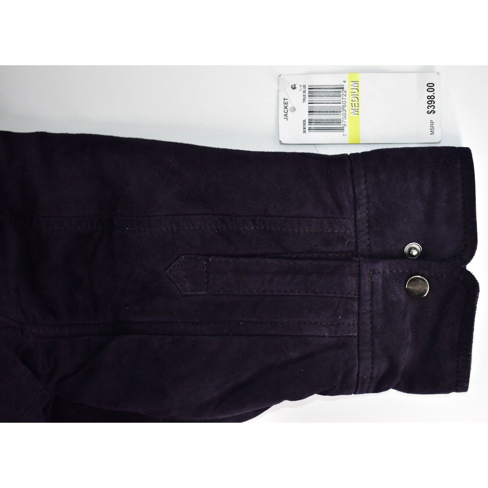 BLANKNYC B5 NWT BLANK NYC Blue Goatskin Suede Quilted Jacket M $398 Size US M / EU 48-50 / 2 - 8 Thumbnail