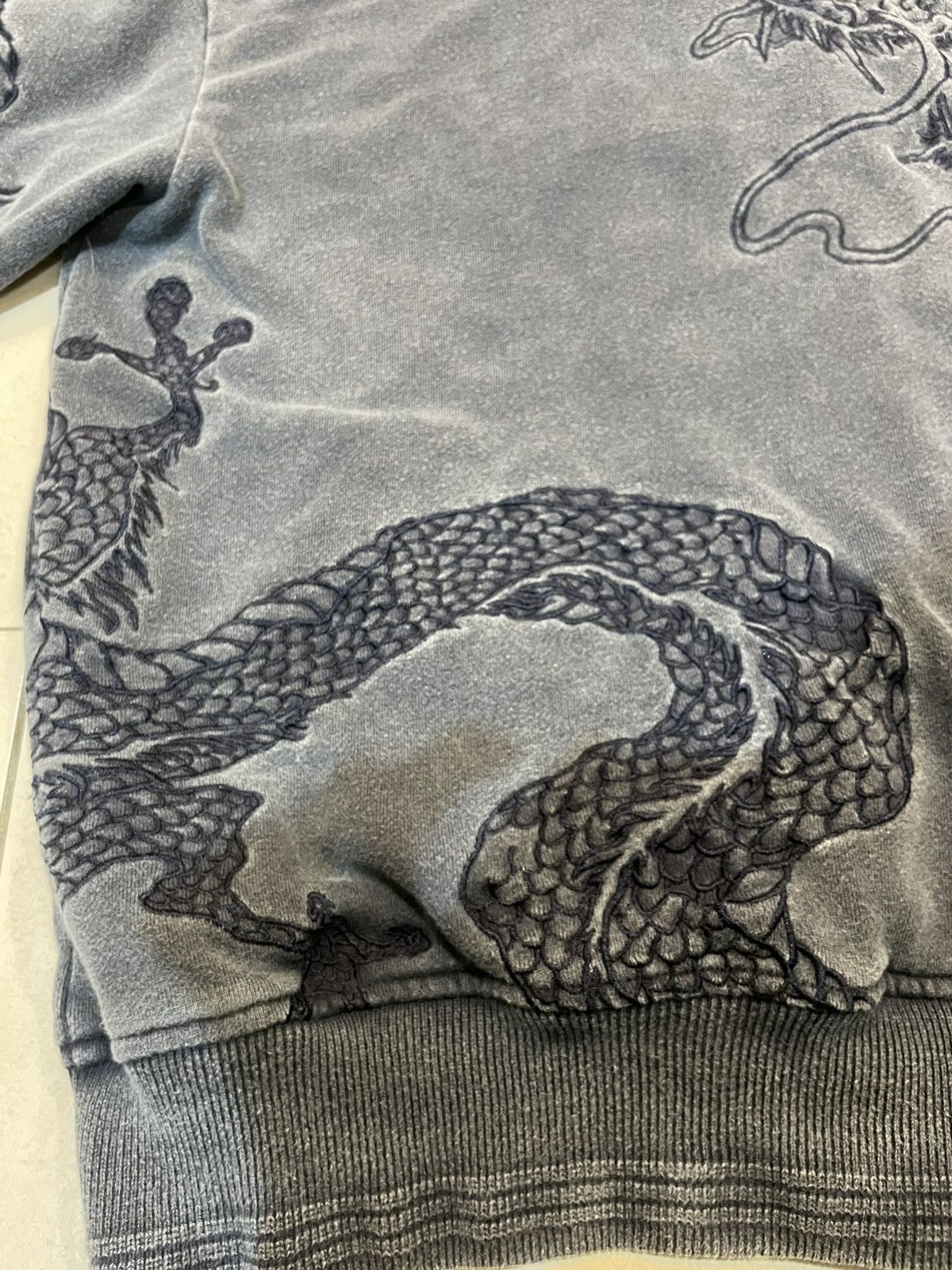 Vintage 🔥VINTAGE🔥EMBORIDERY DRAGON HOODIE Size US L / EU 52-54 / 3 - 4 Thumbnail
