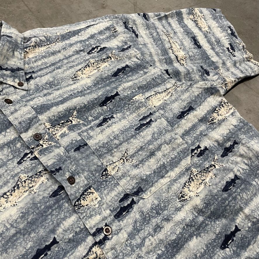 Pendleton Vintage Pendleton Fishing Patterned Button Up Shirt 90s Size US XL / EU 56 / 4 - 2 Thumbnail